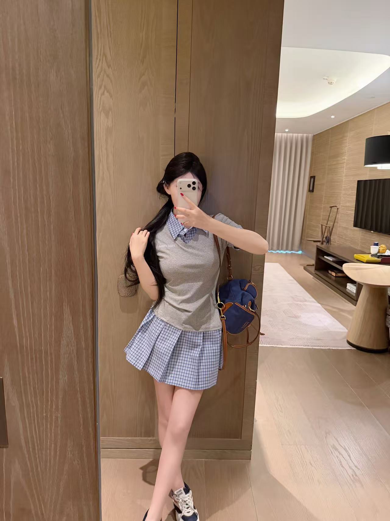 M1UM1U カラーブロック刺繍レタードレス【50％割引+送料無料】