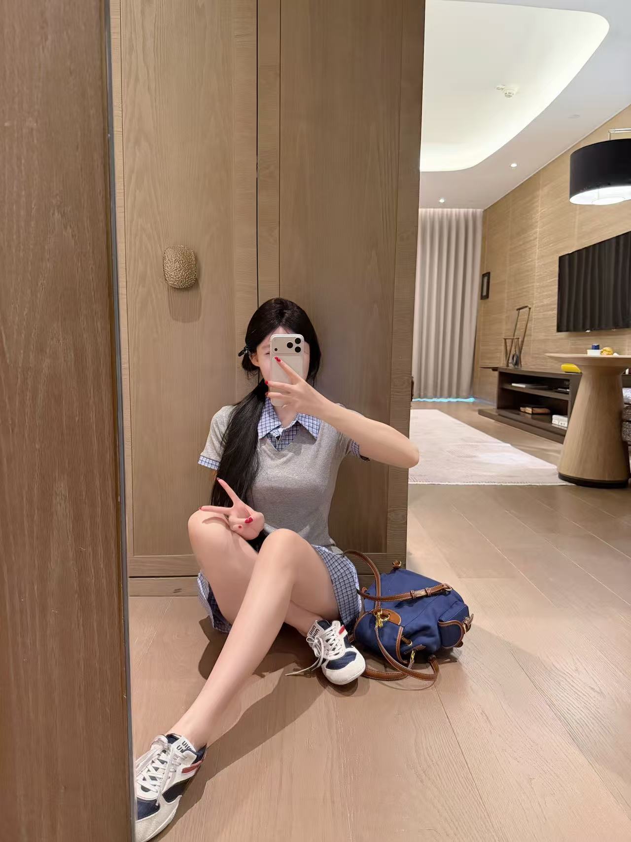 M1UM1U カラーブロック刺繍レタードレス【50％割引+送料無料】