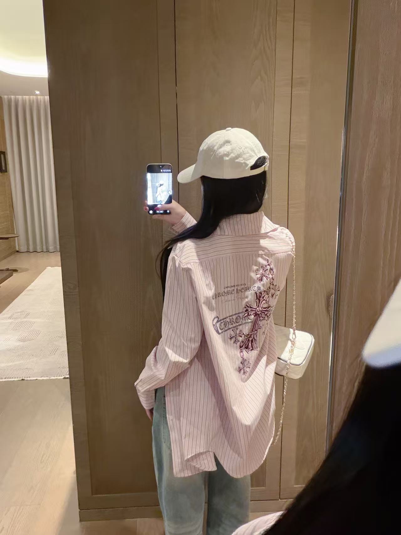 Chr0me Heartsストライプシャツ【50％割引+送料無料】