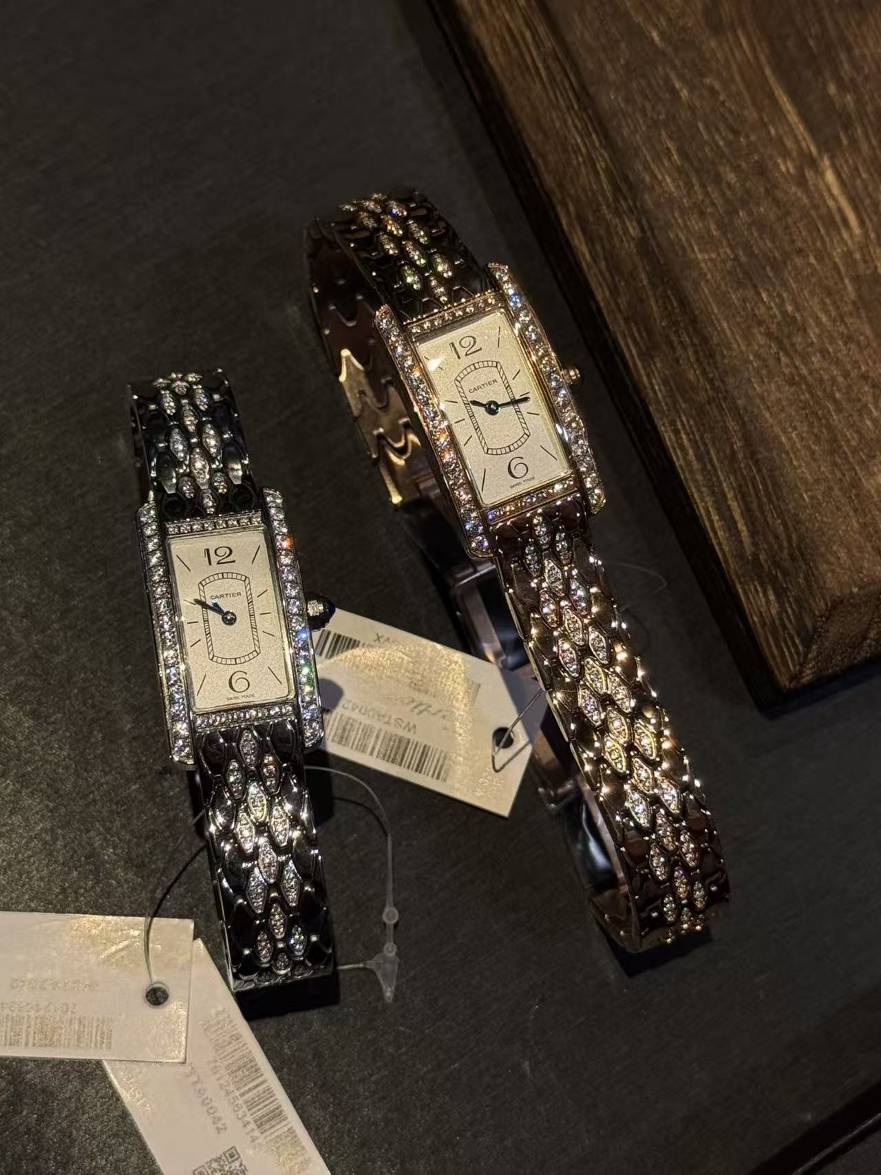 CART1ER スクエア ダイヤモンドセット スチールウォッチ【50％割引+送料無料】