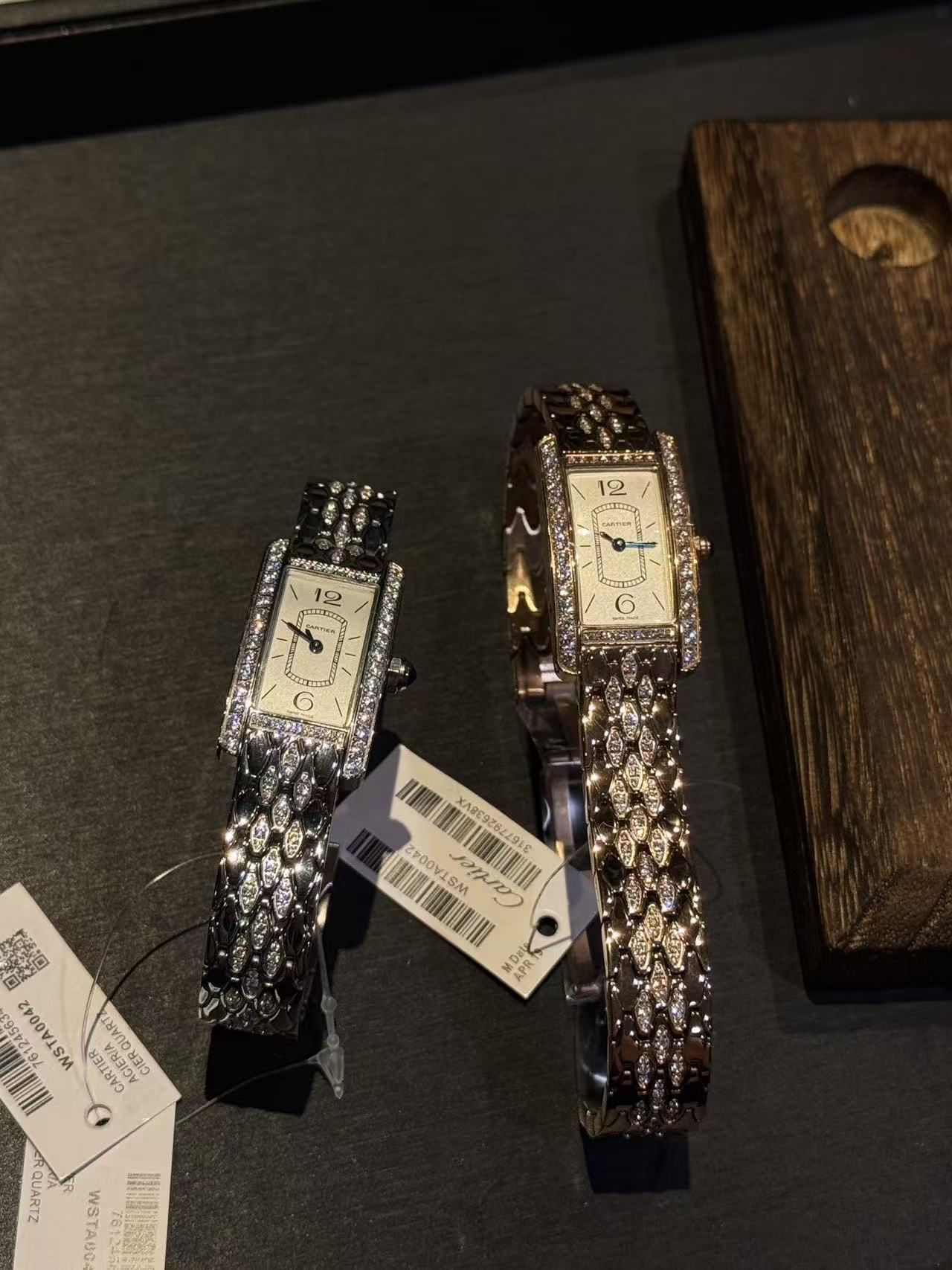 CART1ER スクエア ダイヤモンドセット スチールウォッチ【50％割引+送料無料】