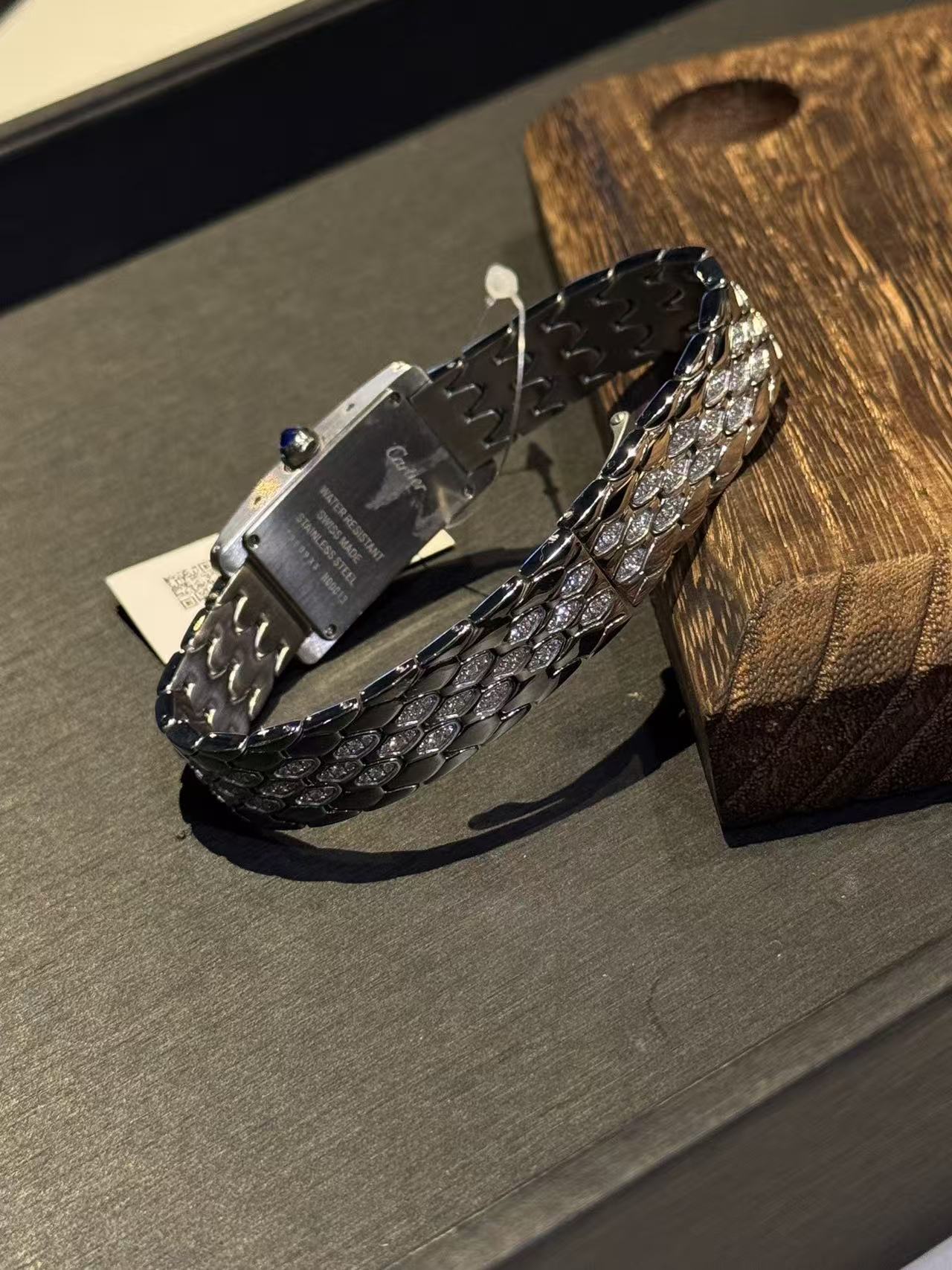 CART1ER スクエア ダイヤモンドセット スチールウォッチ【50％割引+送料無料】