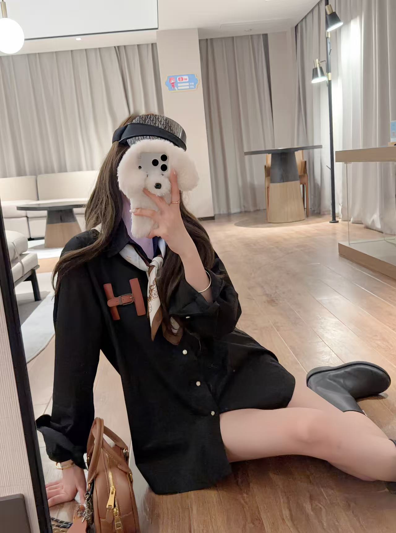 HERME5 スカーフ + シャツ【50％割引+送料無料】