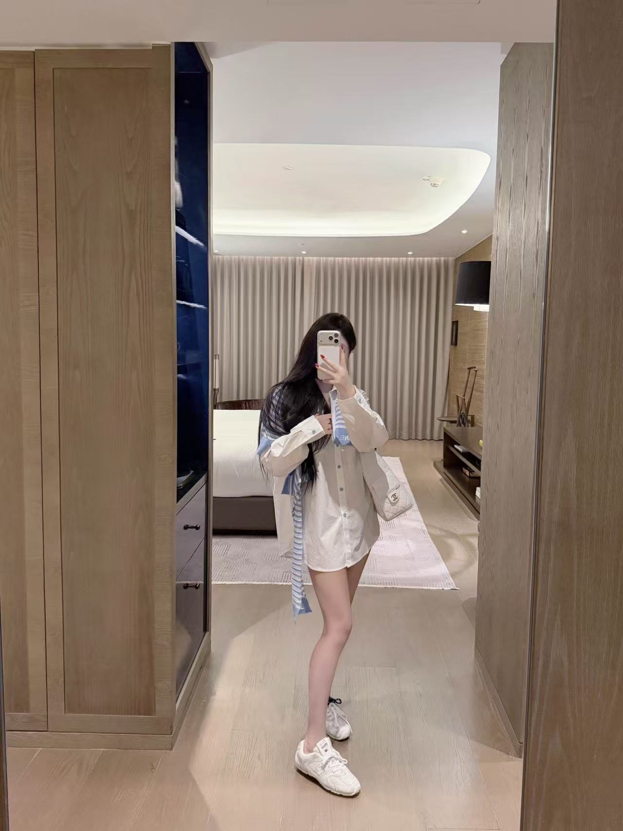 CHANE1 シャツ + スカーフ【50％割引+送料無料】