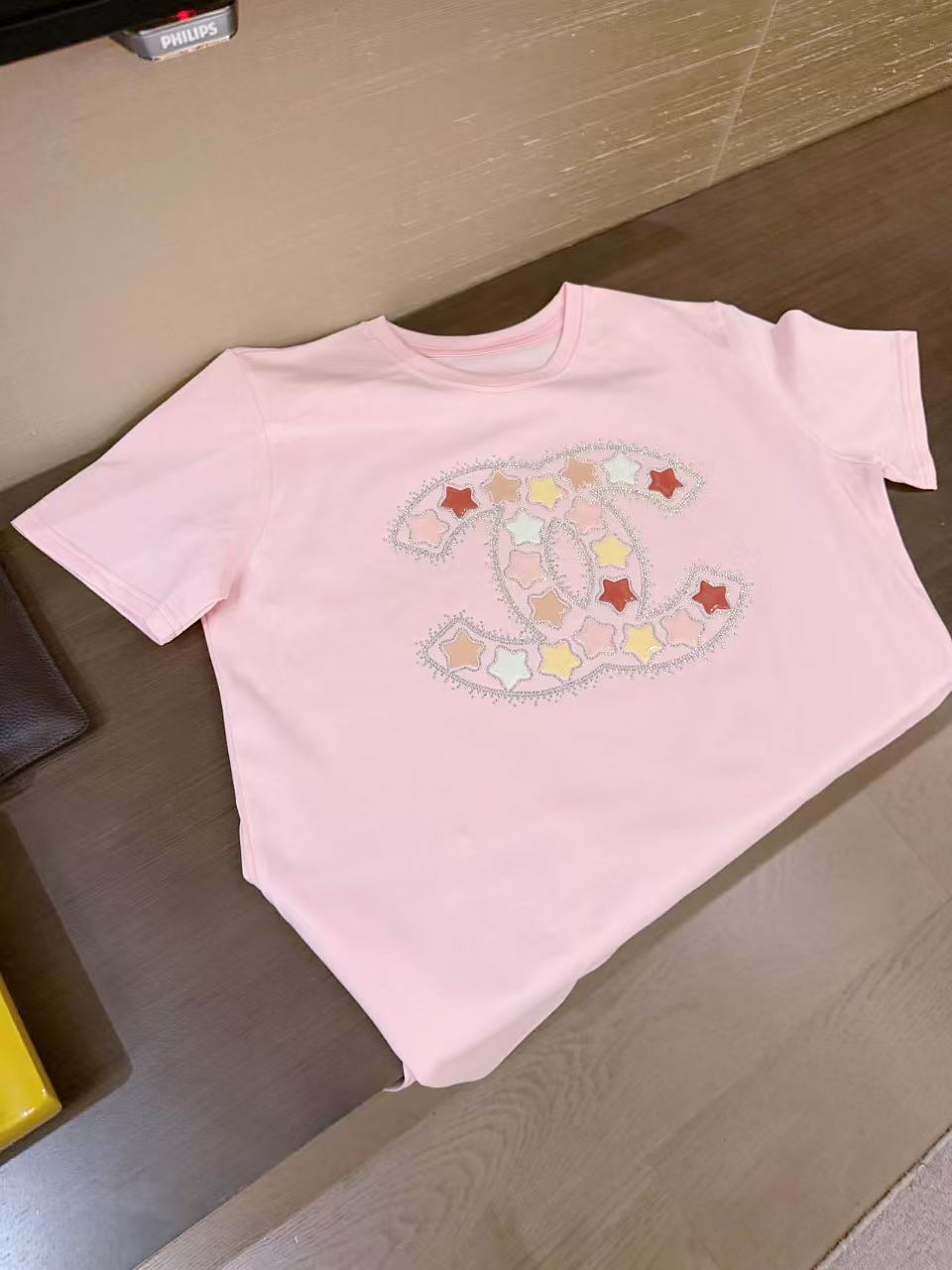 CHANE1 五芒星ダブルC Tシャツ【50％割引+送料無料】