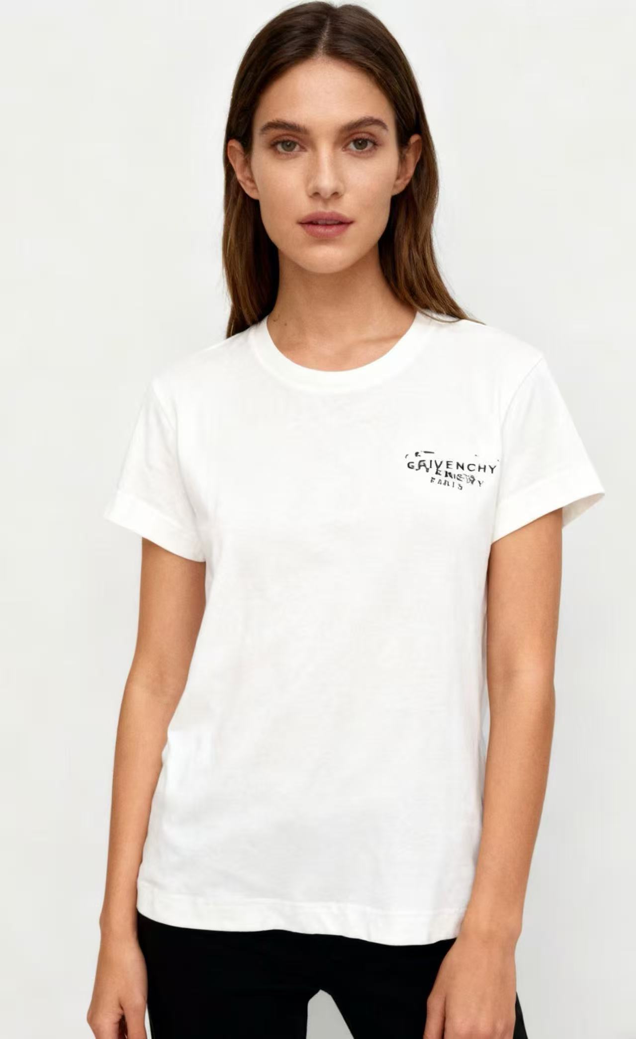 G1VENCHY シンプルレターTシャツ【50％割引+送料無料】