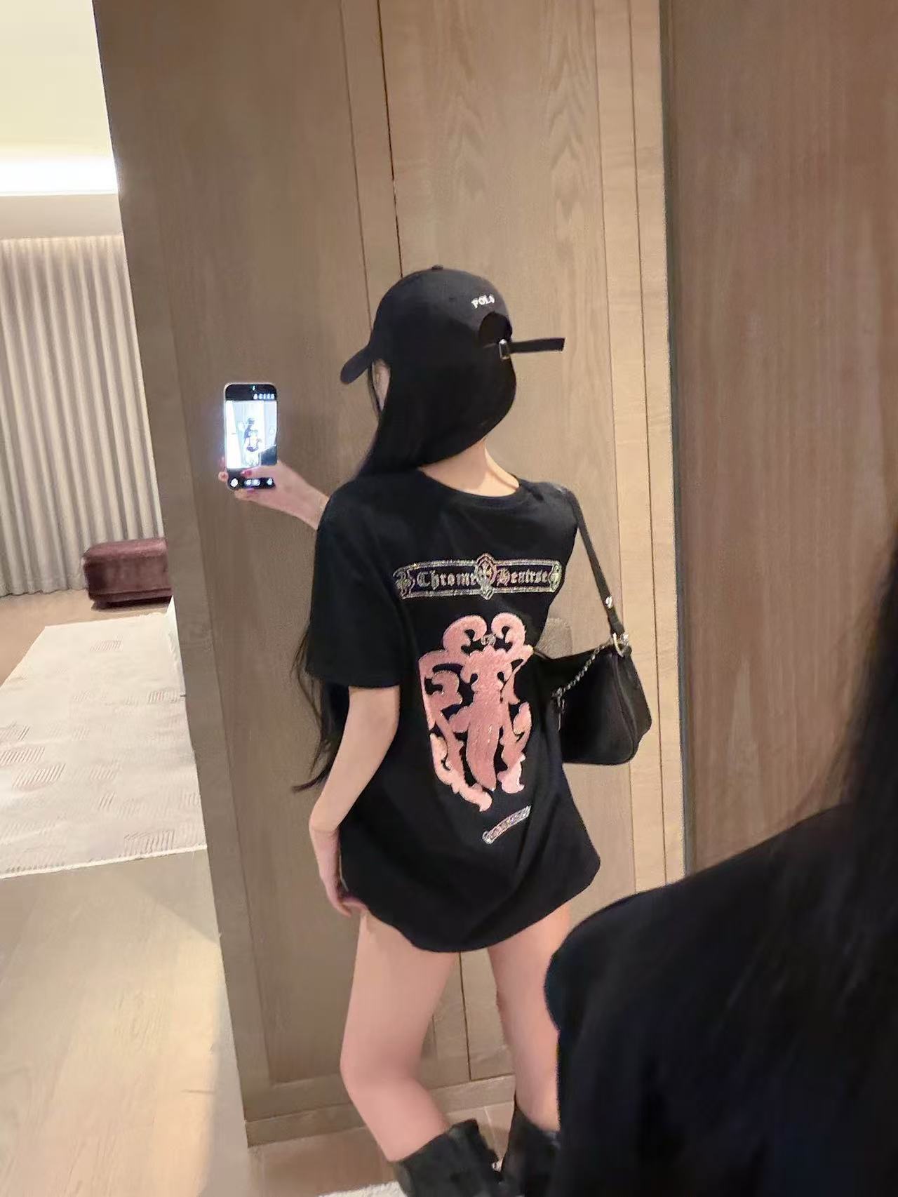 Chr0me HeartsラインストーンTシャツ【50％割引+送料無料】