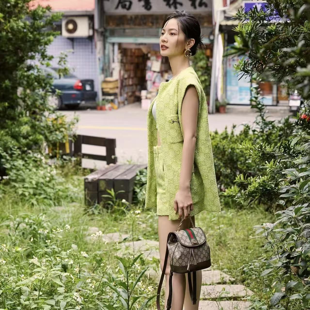 GUCC1 ジャカード バックパック【50％割引+送料無料】