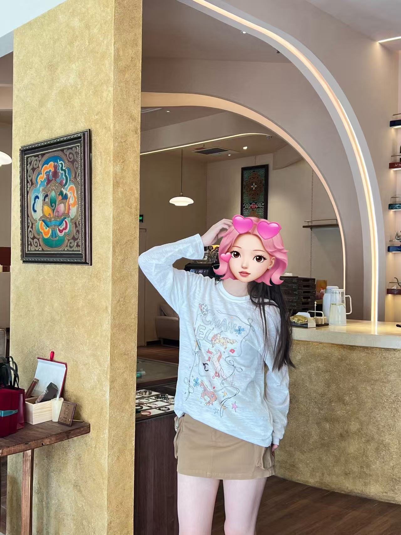 CHANE1 グラフィティプリントTシャツ【50％割引+送料無料】