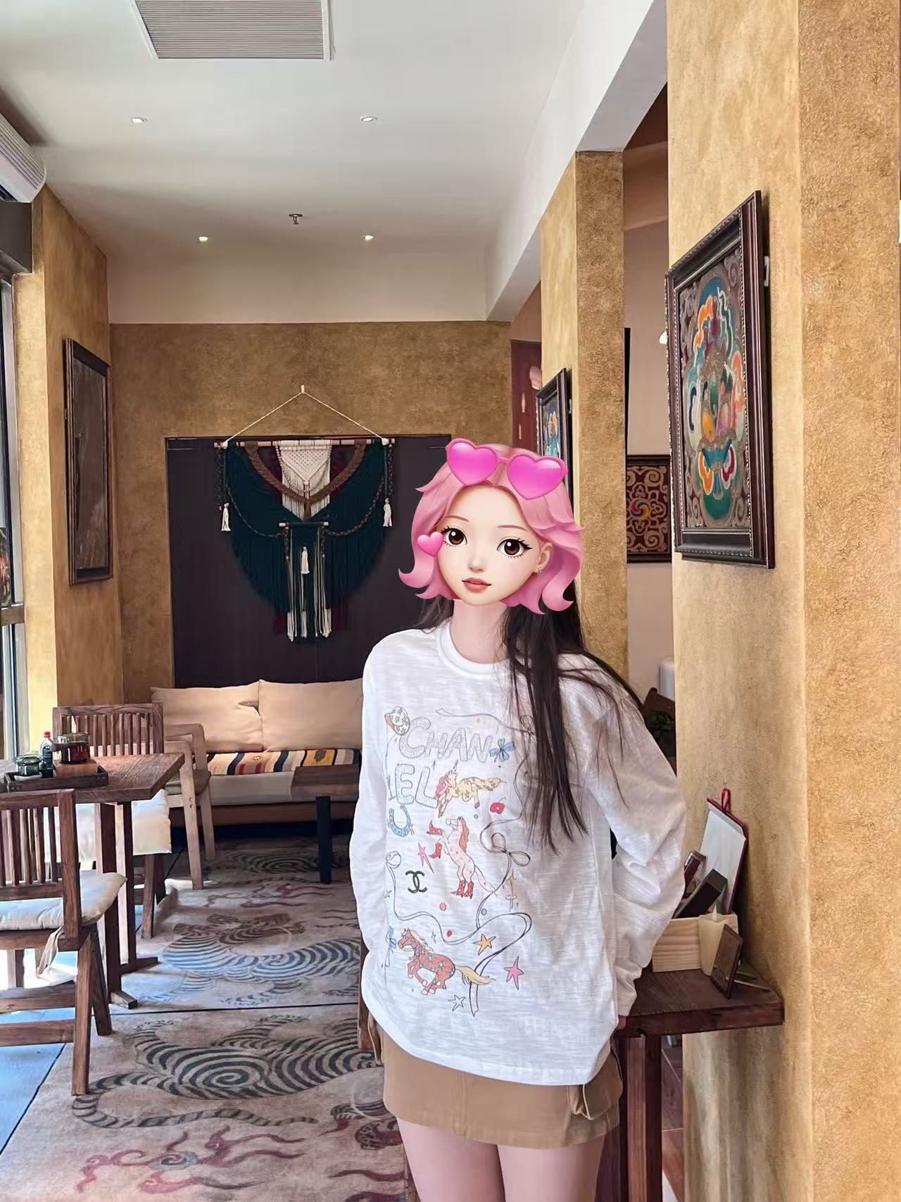 CHANE1 グラフィティプリントTシャツ【50％割引+送料無料】