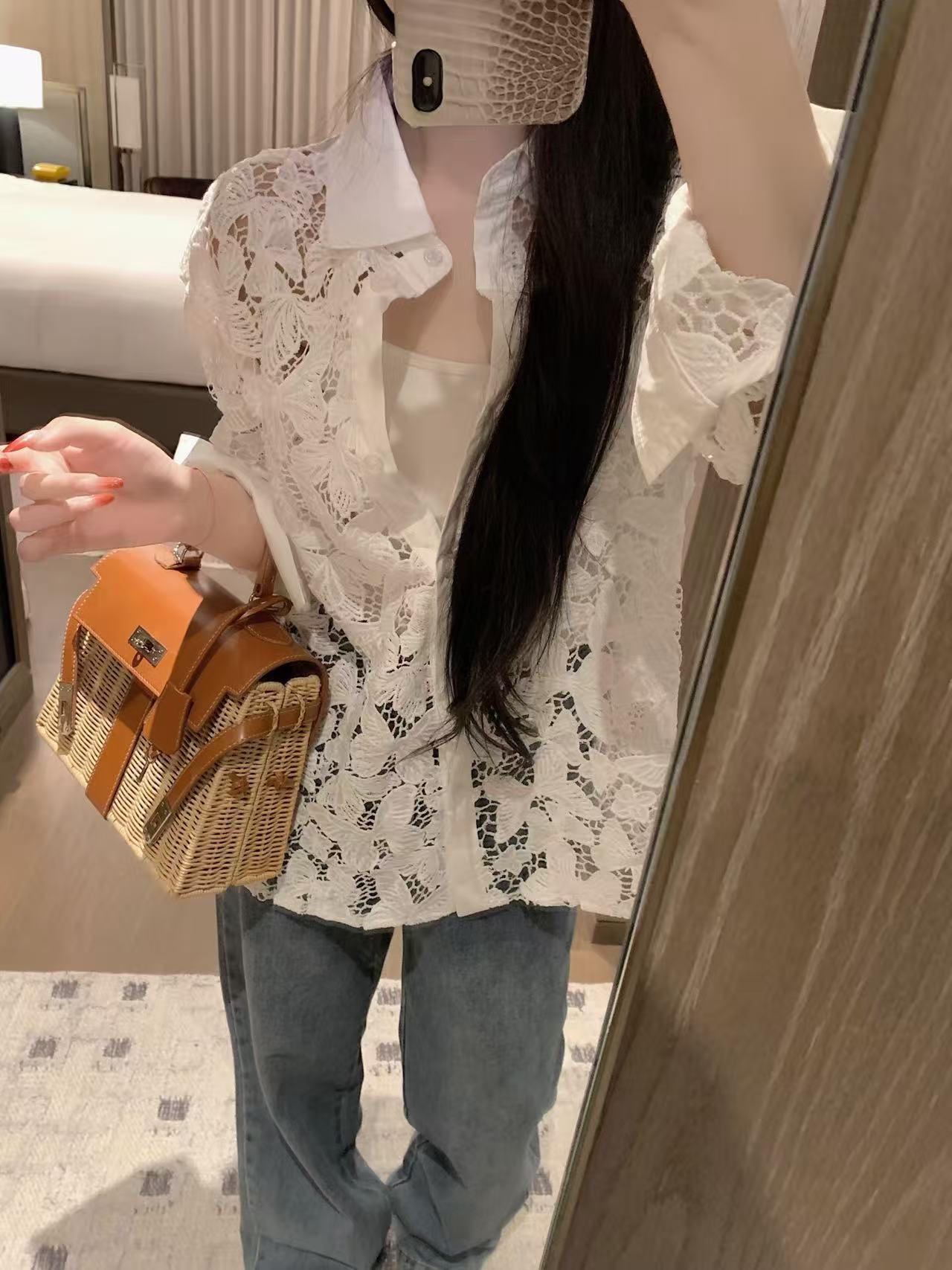 DIOR ホローアウト バタフライ ブラウス【50％割引+送料無料】