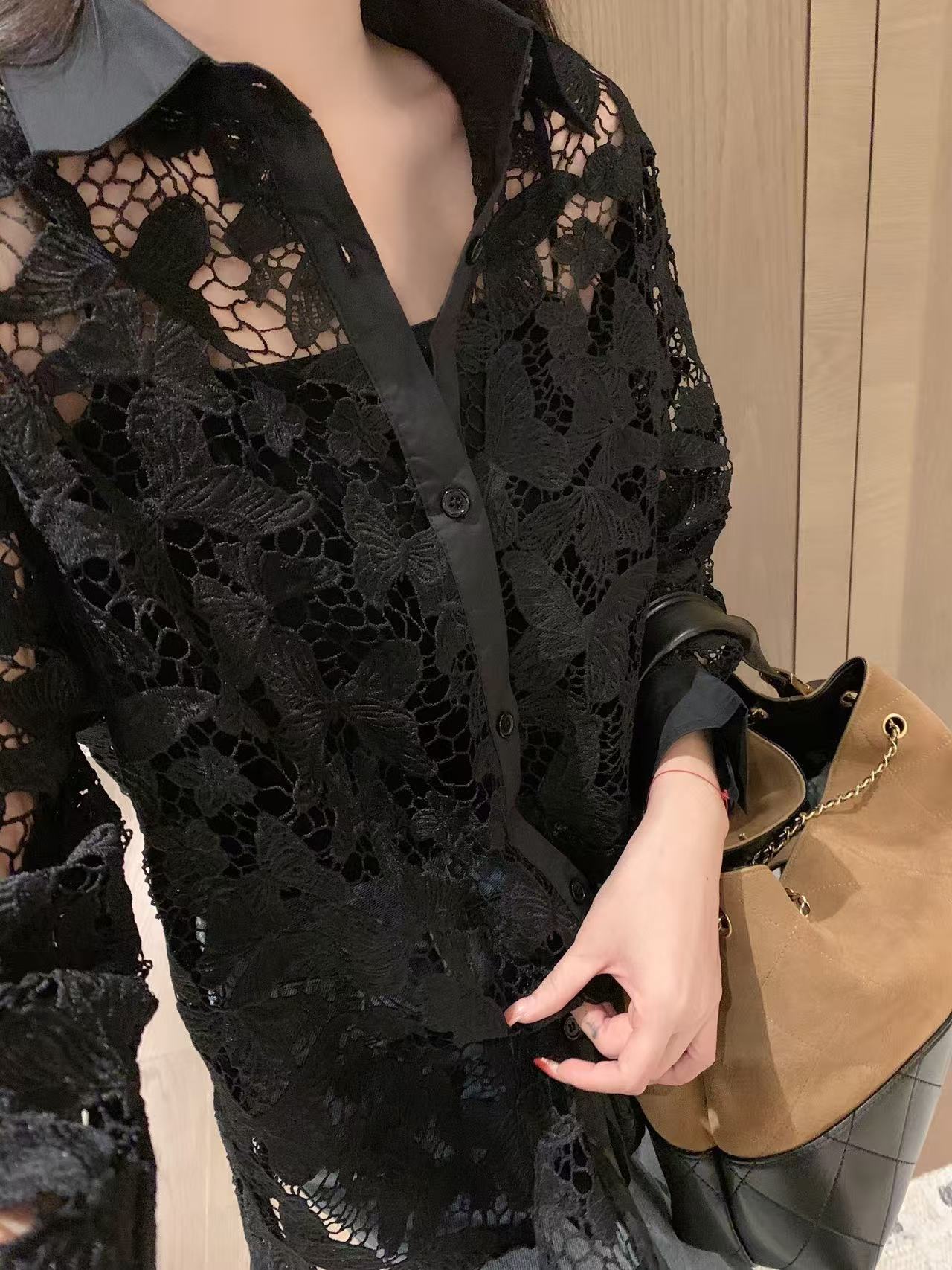 DIOR ホローアウト バタフライ ブラウス【50％割引+送料無料】