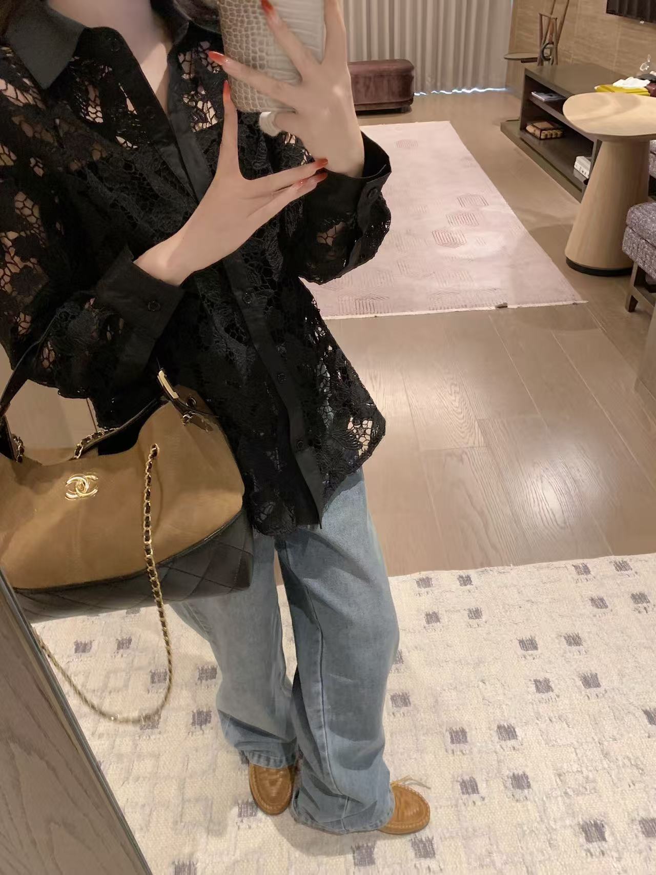 DIOR ホローアウト バタフライ ブラウス【50％割引+送料無料】