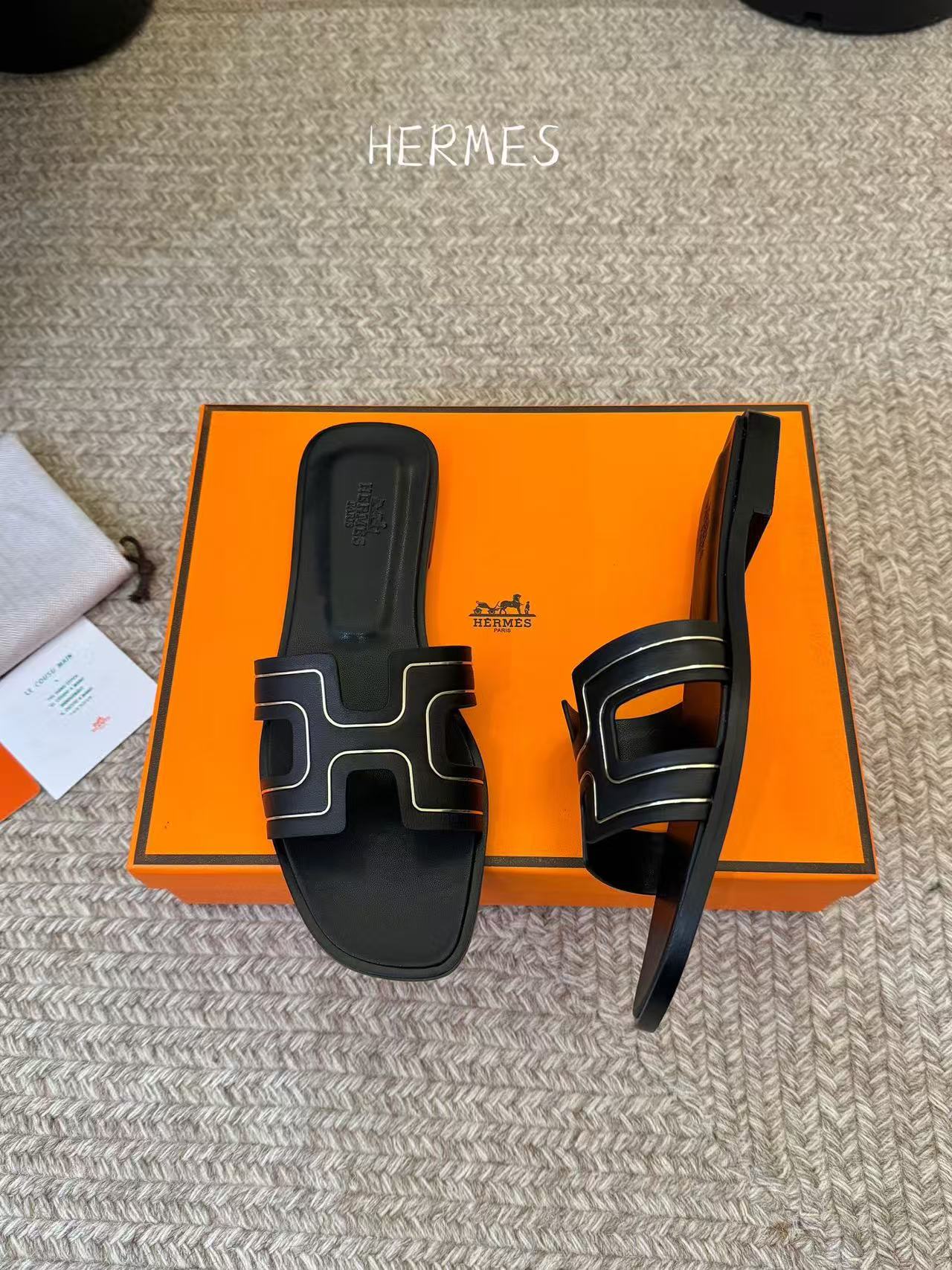 HERME5 高品質Hシープスキンスリッパ【50％割引+送料無料】