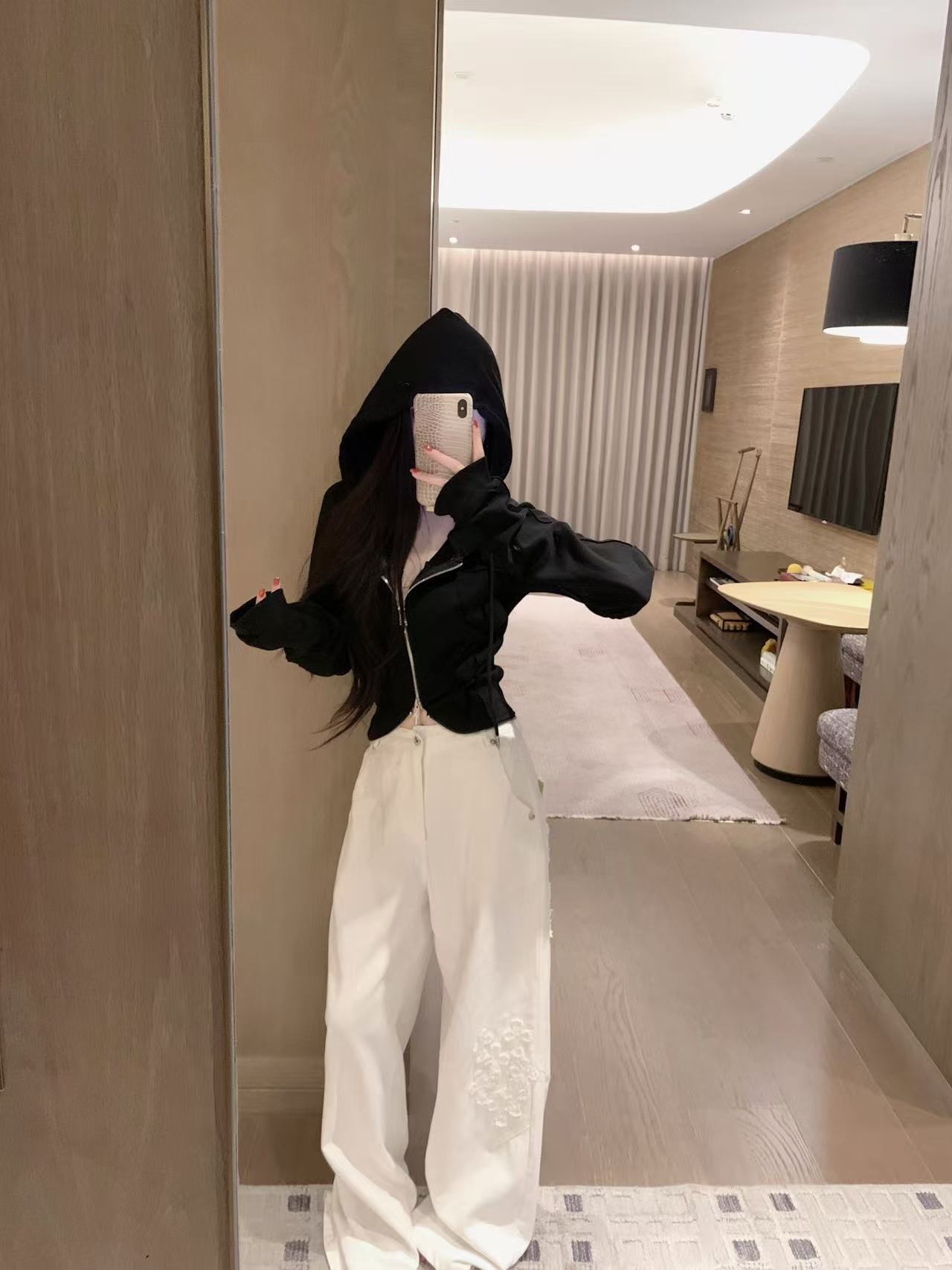 Chr0me Hearts フード付きジップアップジャケット【50％割引+送料無料】