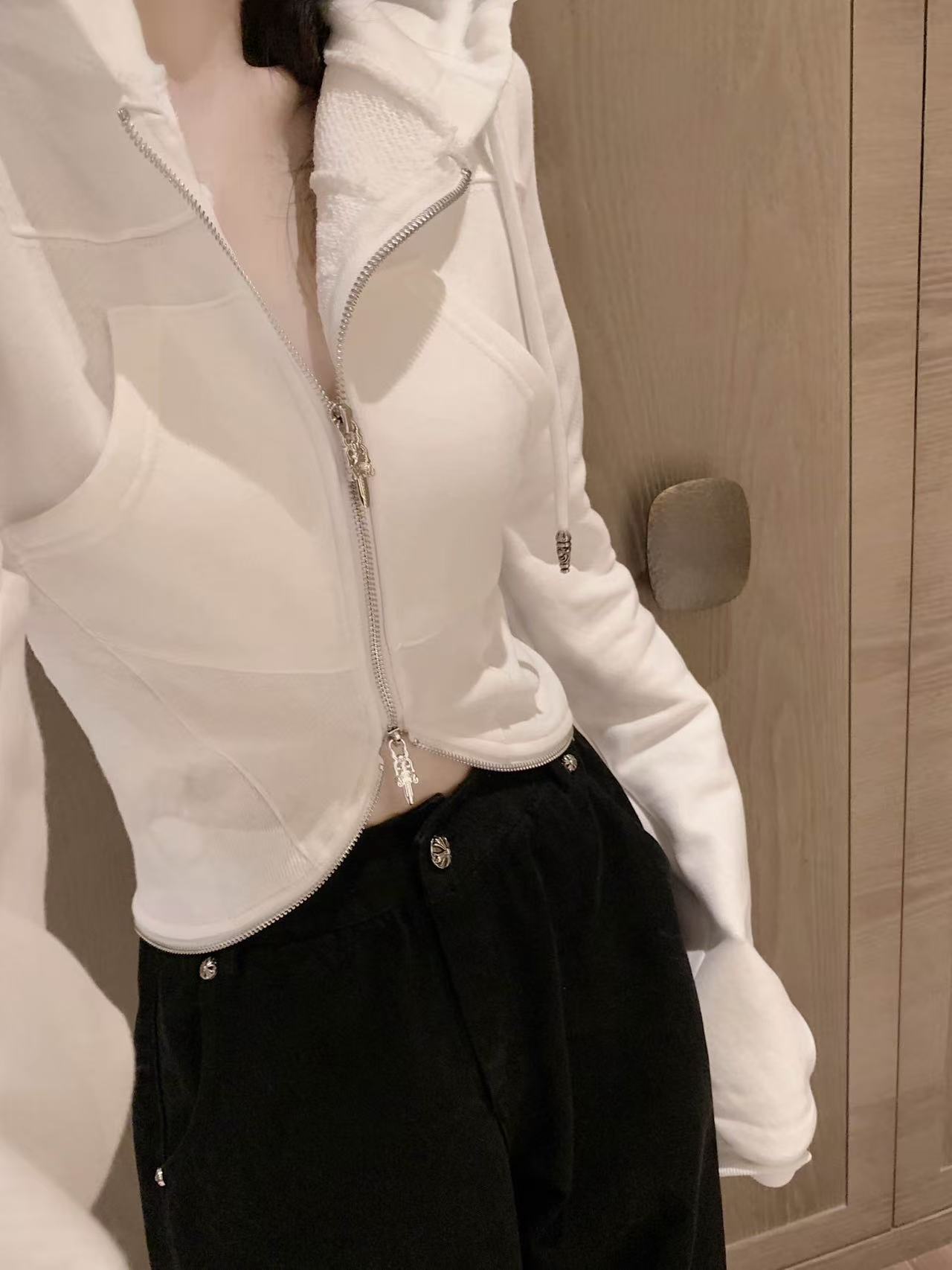 Chr0me Hearts フード付きジップアップジャケット【50％割引+送料無料】