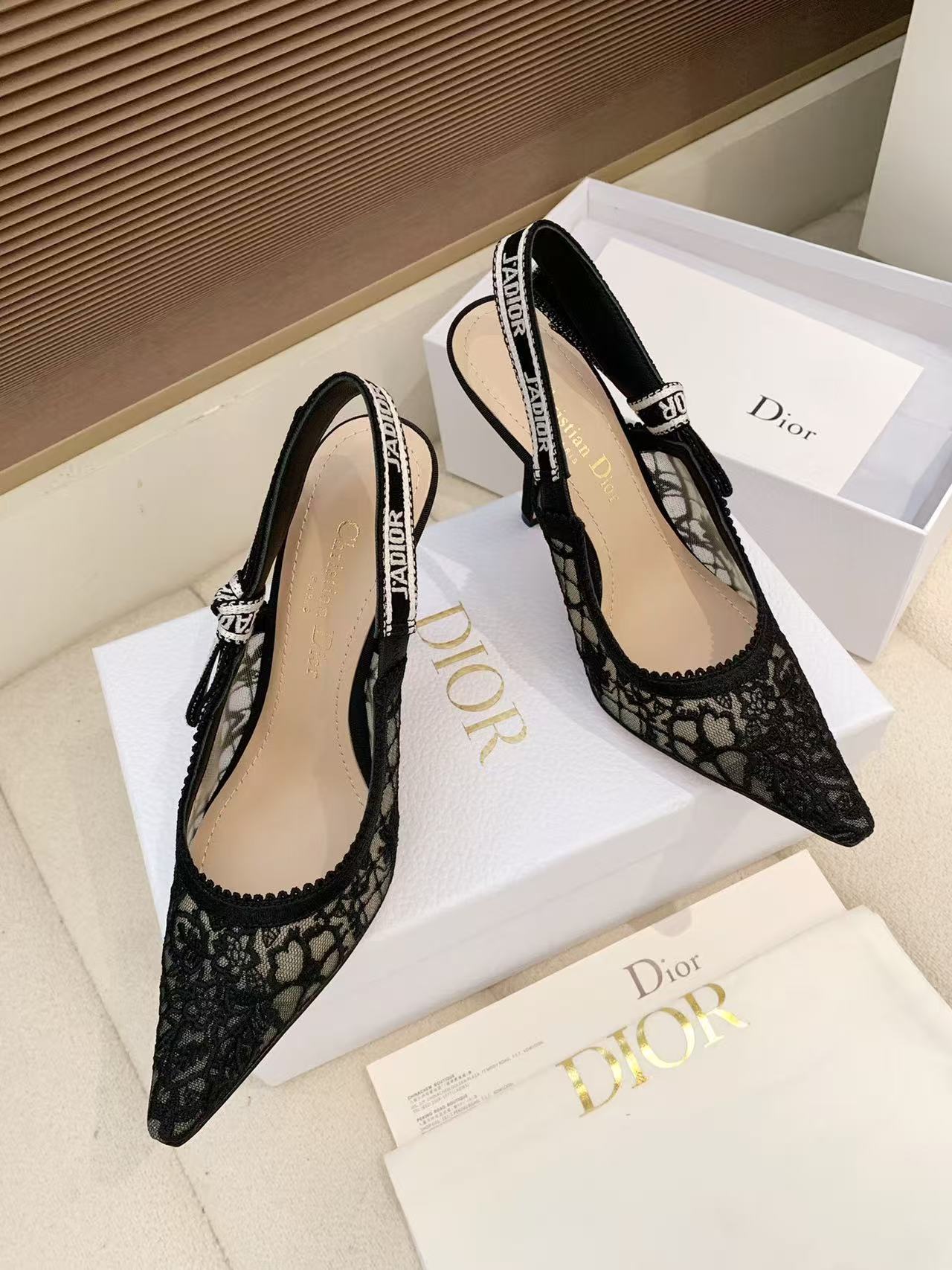 DIORの高品質レースハイヒール【50％割引+送料無料】