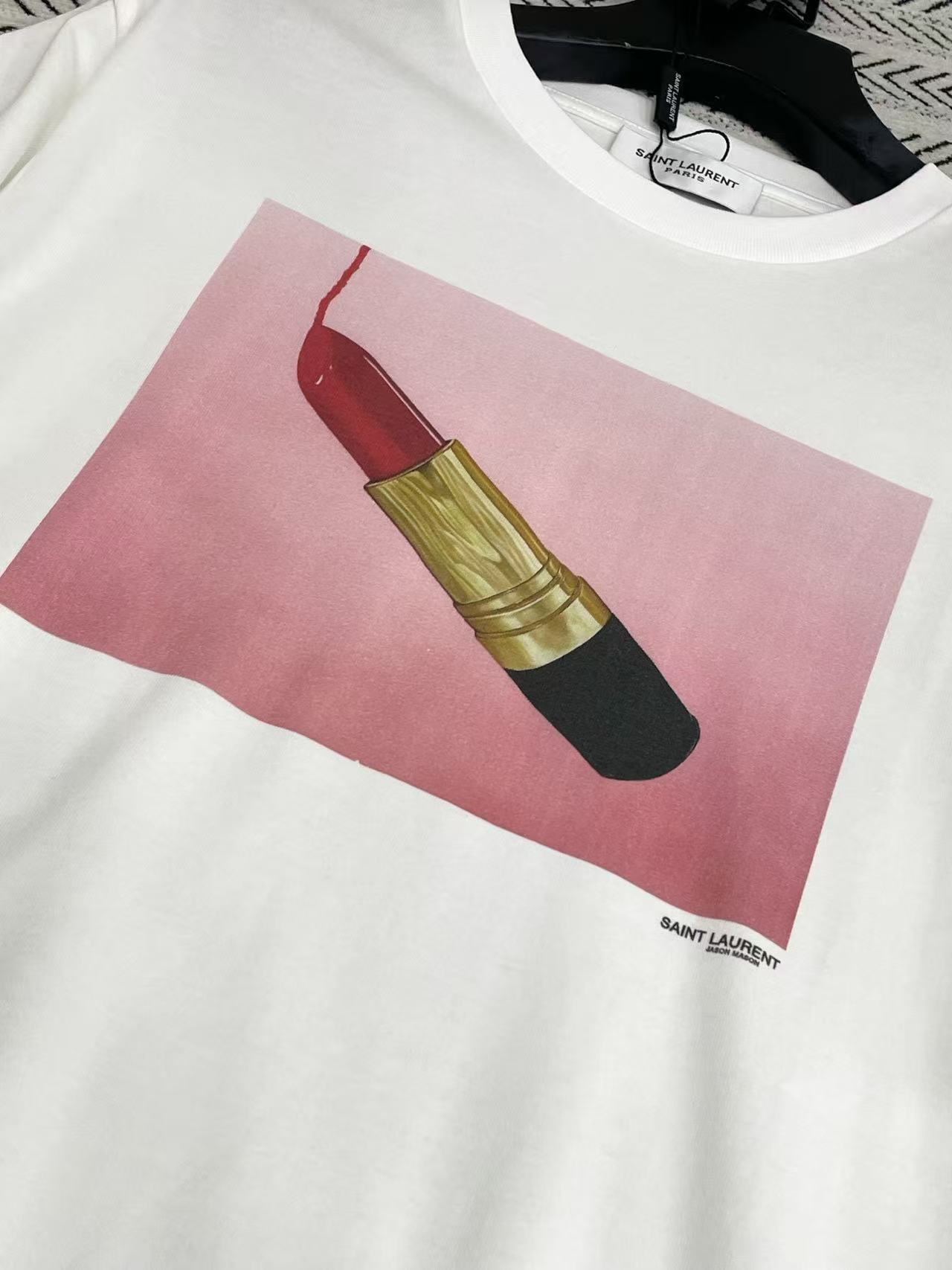 YSLリップスティックTシャツ【50％割引+送料無料】