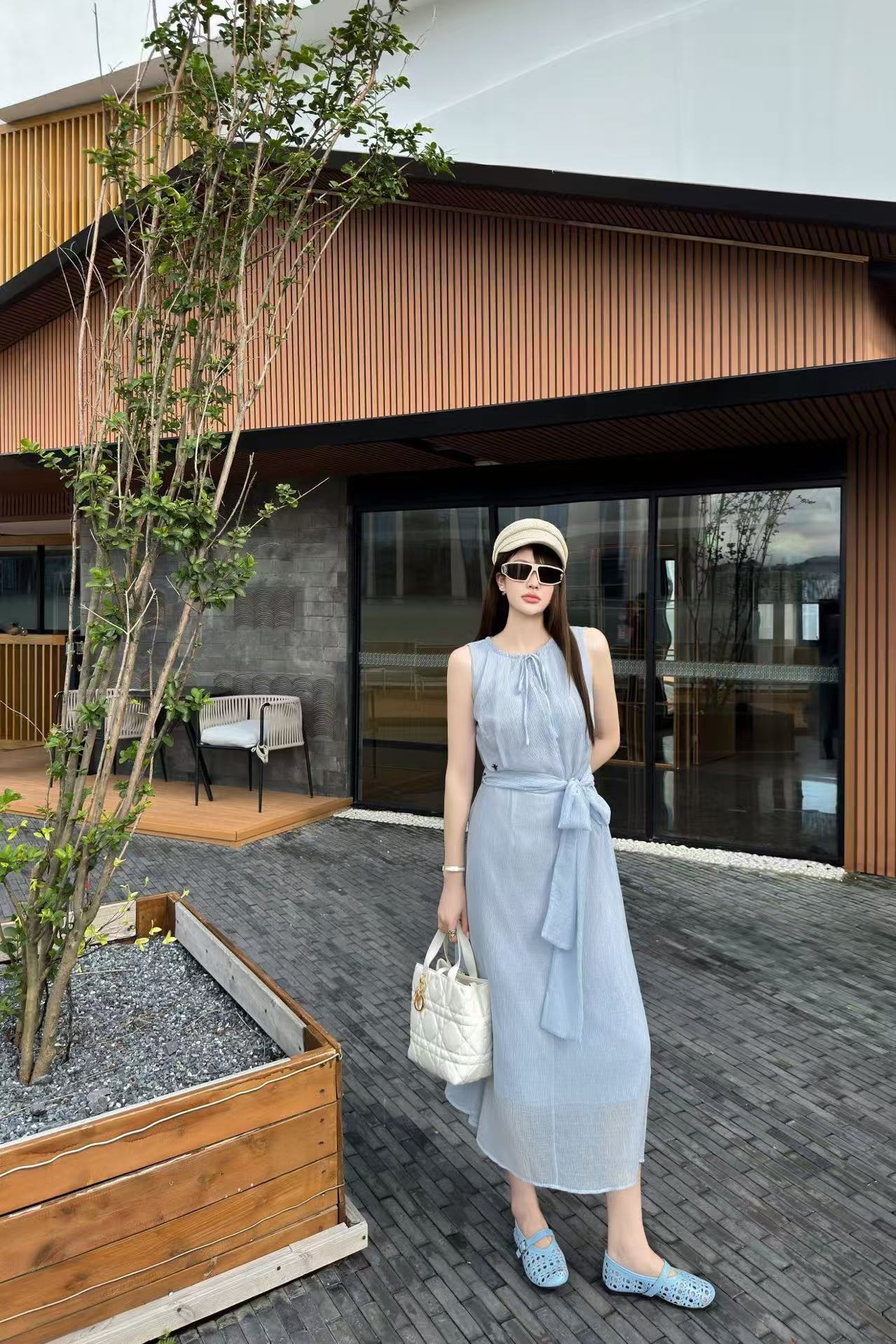 DIOR レースアップ ノースリーブ ジャンプスーツ【50％割引+送料無料】