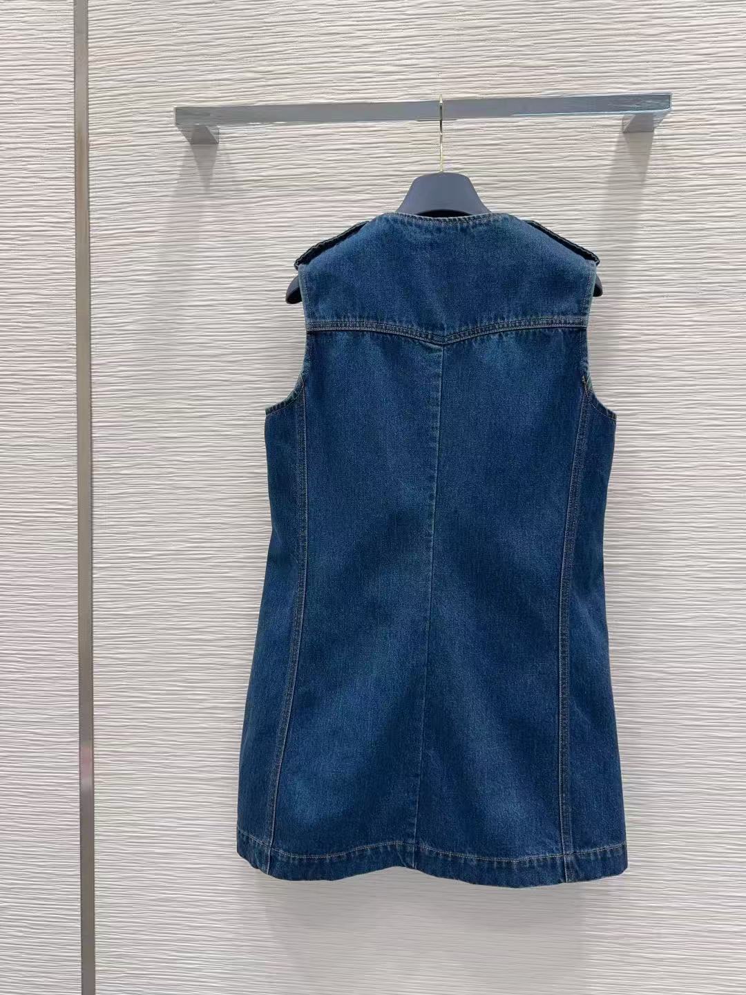 DIOR 2ポケット ジップフロント デニムドレス【50％割引+送料無料】