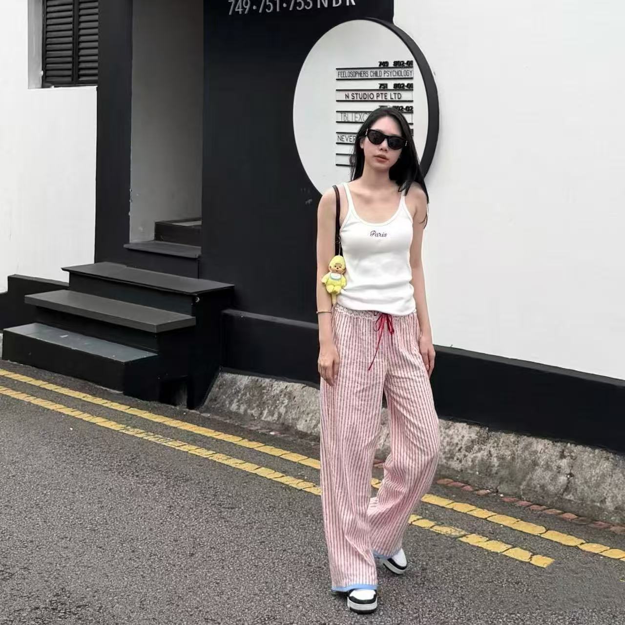 CHANE1 ウエストゴム カジュアルパンツ【50％割引+送料無料】