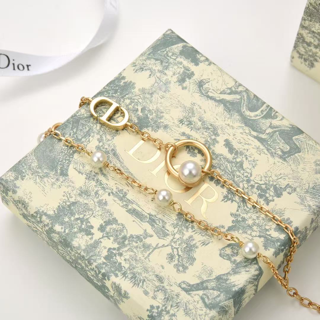 DIOR CDパール ブレスレット【50％割引+送料無料】