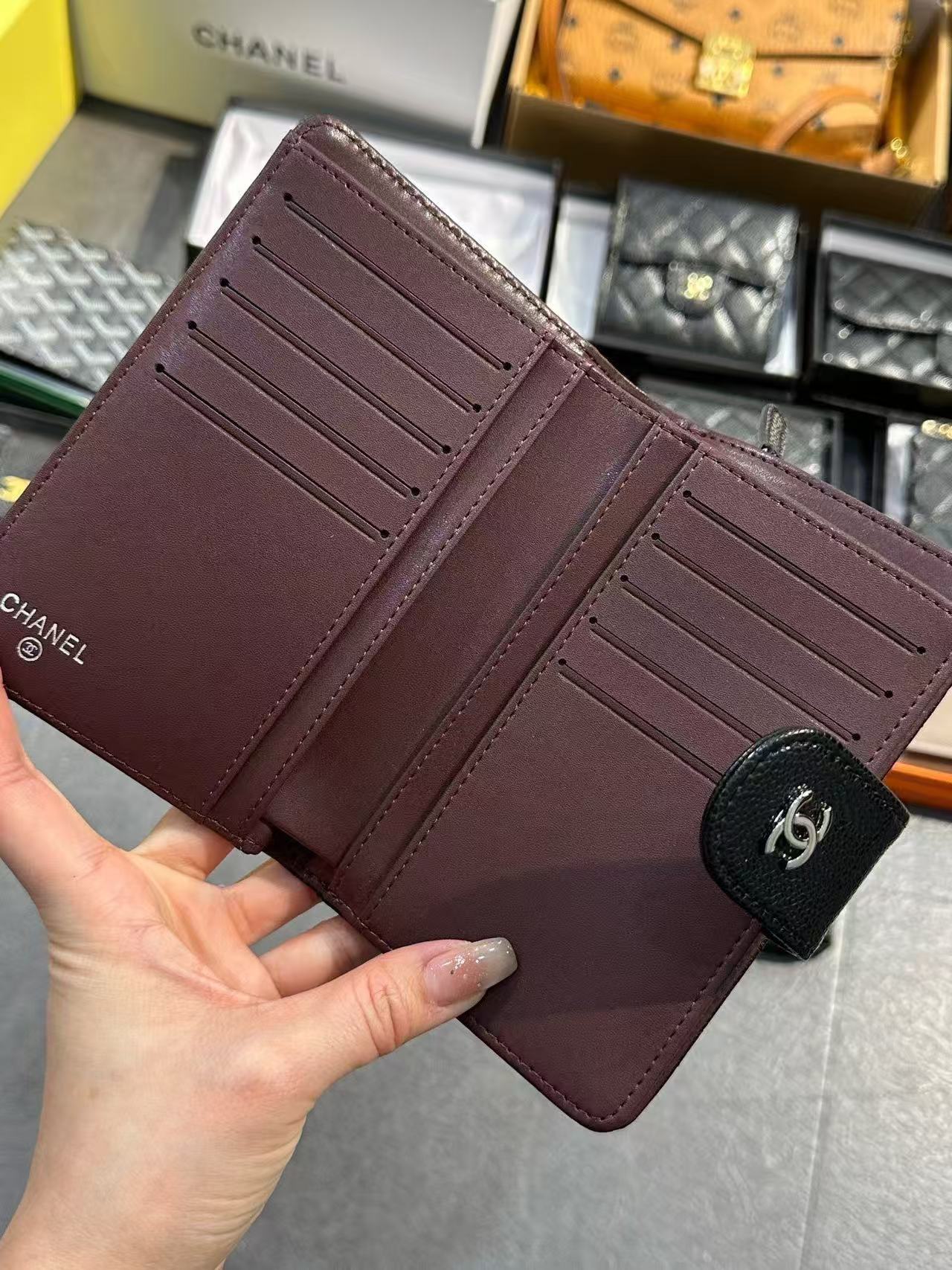 CHANE1 キャビアスキンウォレット【50％割引+送料無料】