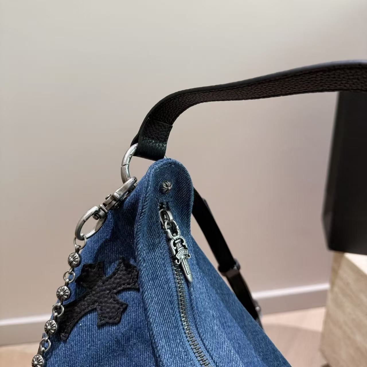 Chr0me Heartsレザーチェーンショルダーバッグ【50％割引+送料無料】