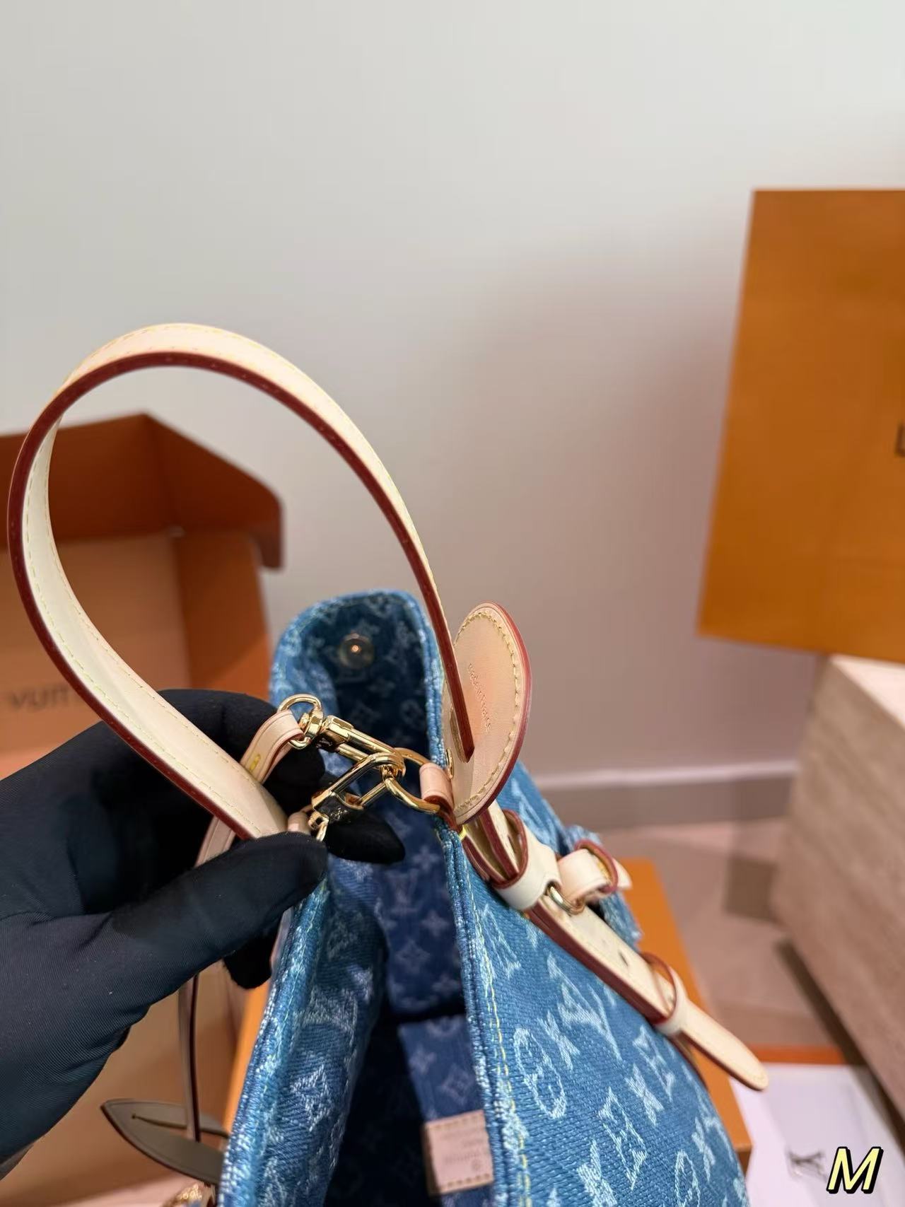 LV ジャカードデニム バケットバッグ【50％割引+送料無料】