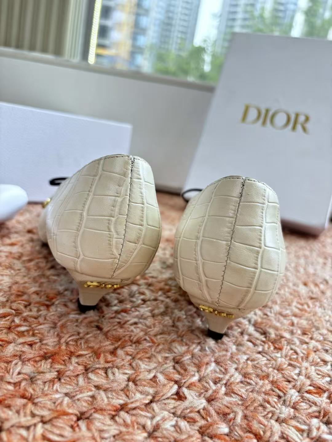 DI0R高品質CDレザーローヒールシューズ【50％割引+送料無料】