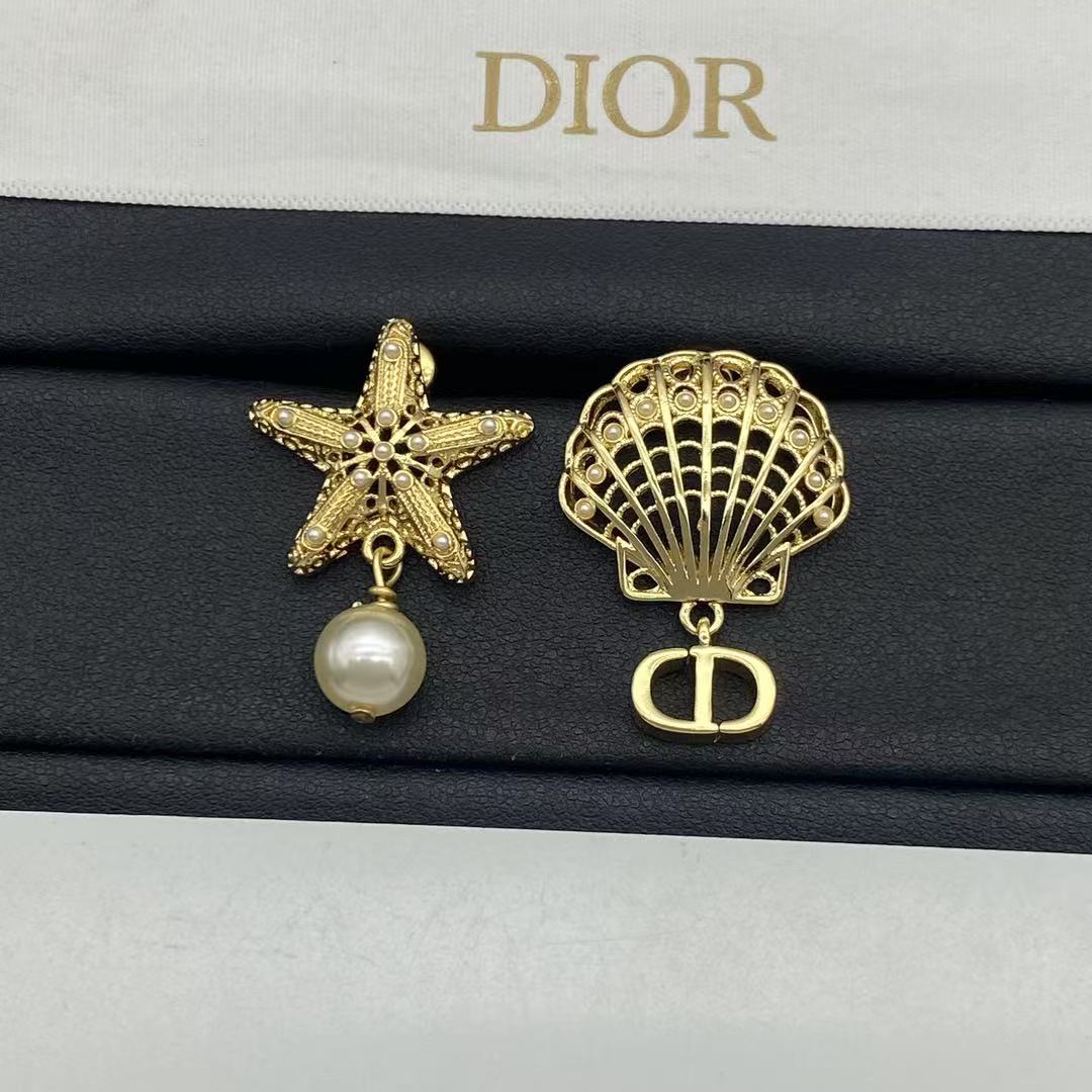 DI0R五芒星パールシェルイヤリング【50％割引+送料無料】