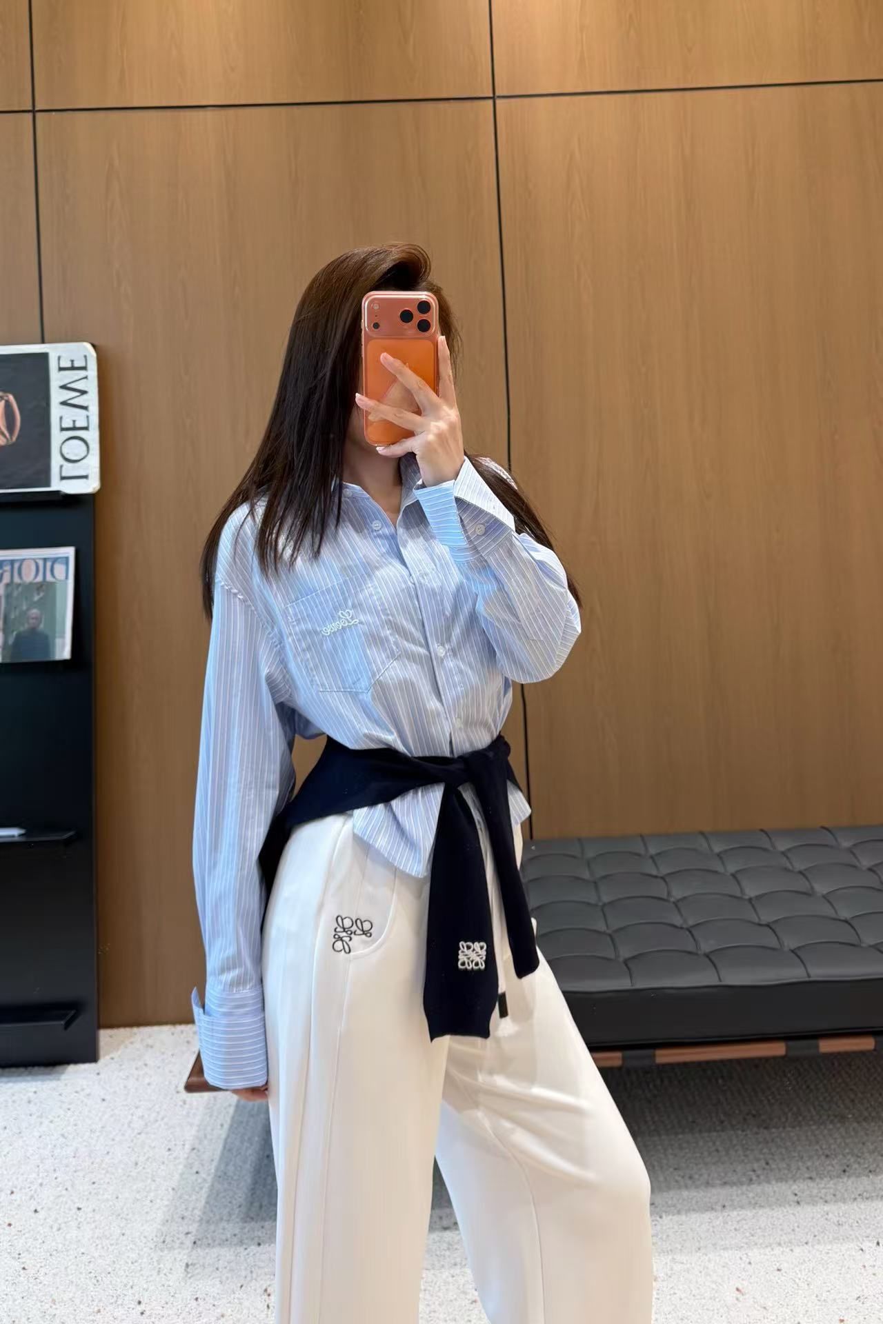 L0WEW スカーフとシャツのツーピースセット【50％割引+送料無料】