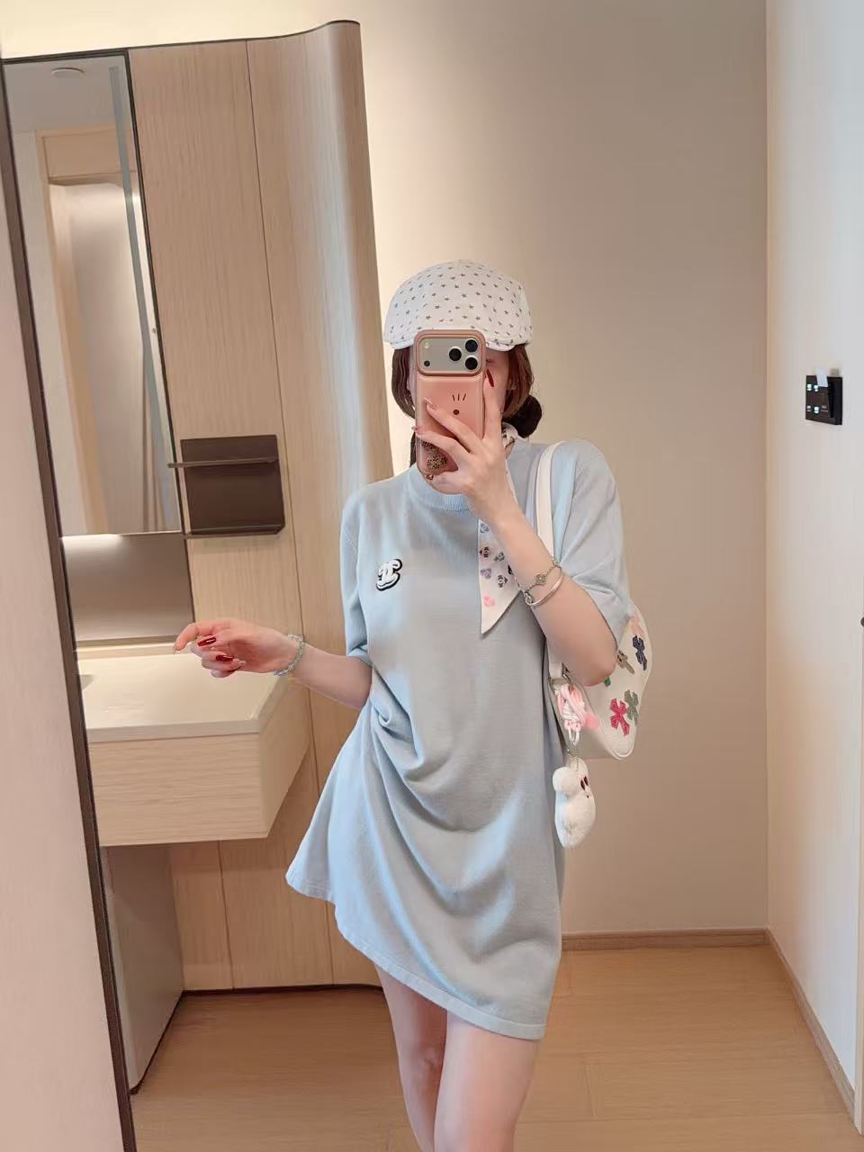 CHANE1 ダブルC ロングTシャツ【50％割引+送料無料】