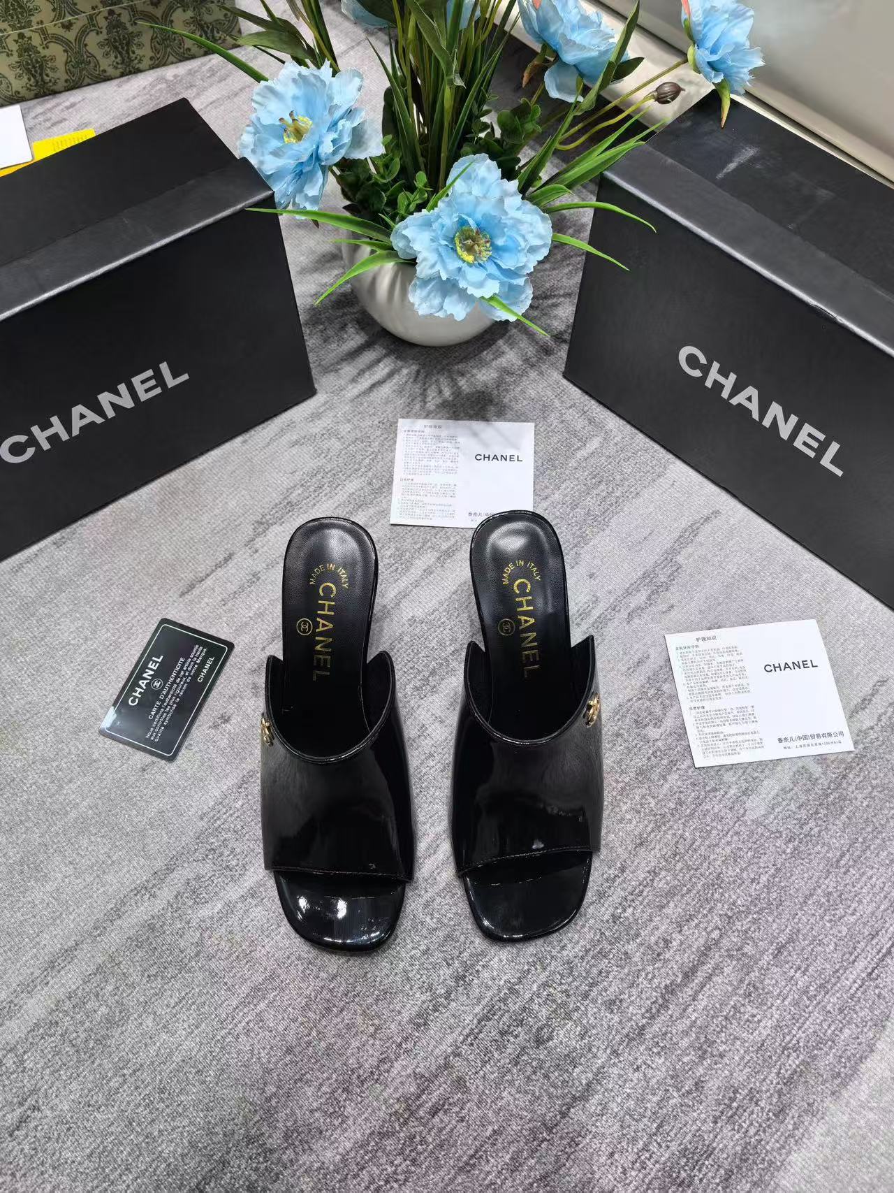 CHANE1 ダブルC ハイヒール【50％割引+送料無料】