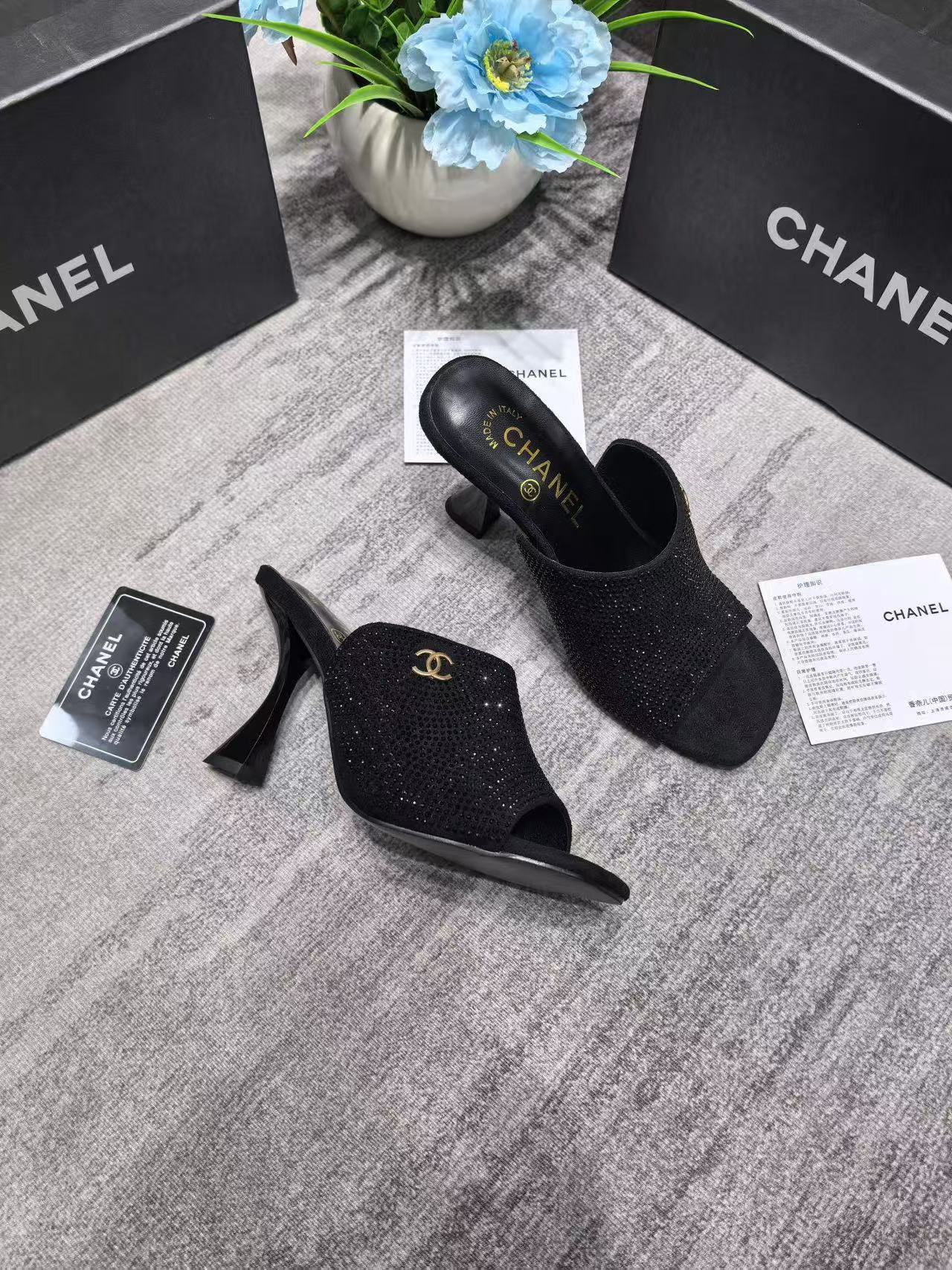 CHANE1 ダブルC ハイヒール【50％割引+送料無料】