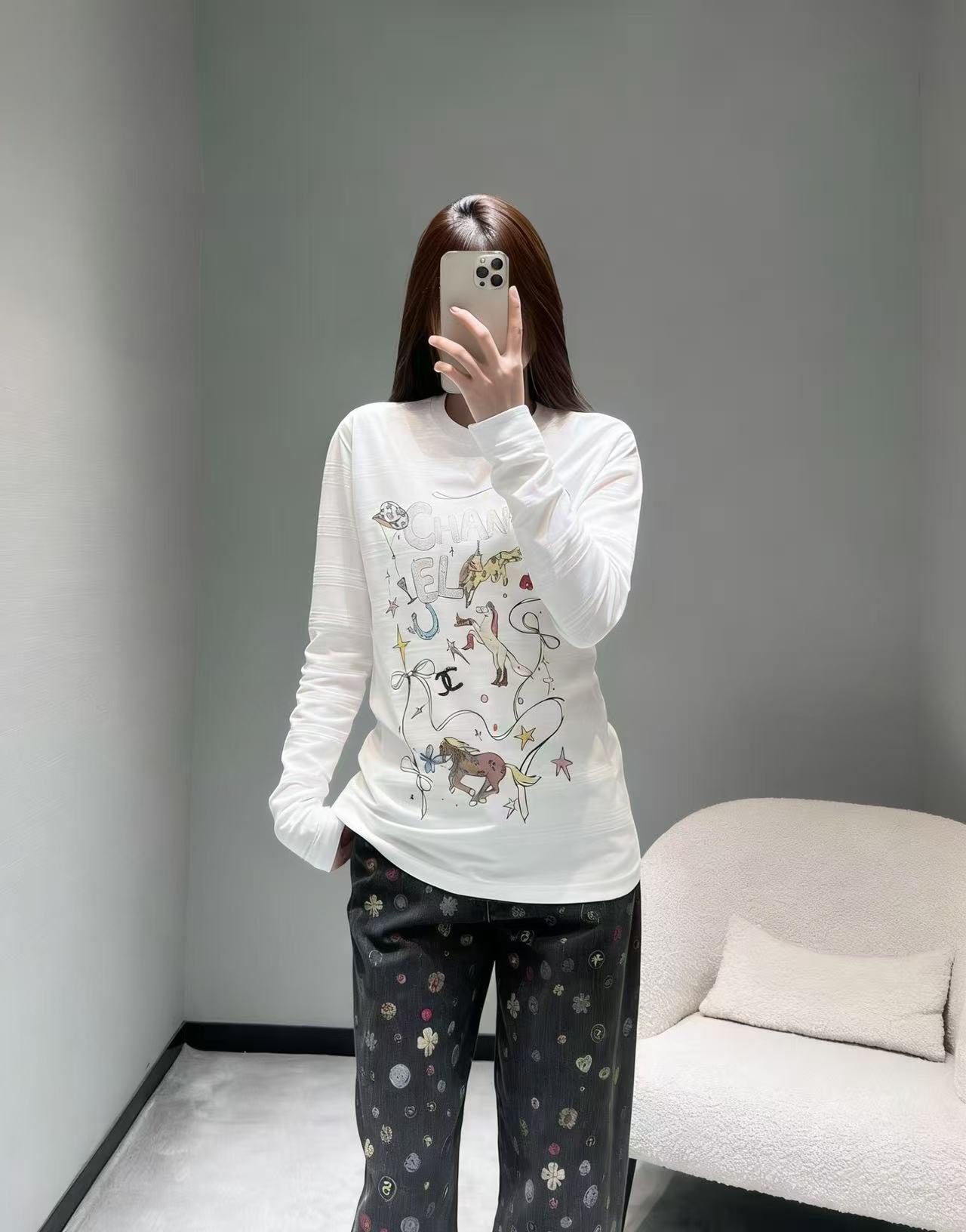 CHANE1 レターアニマルTシャツ【50％割引+送料無料】