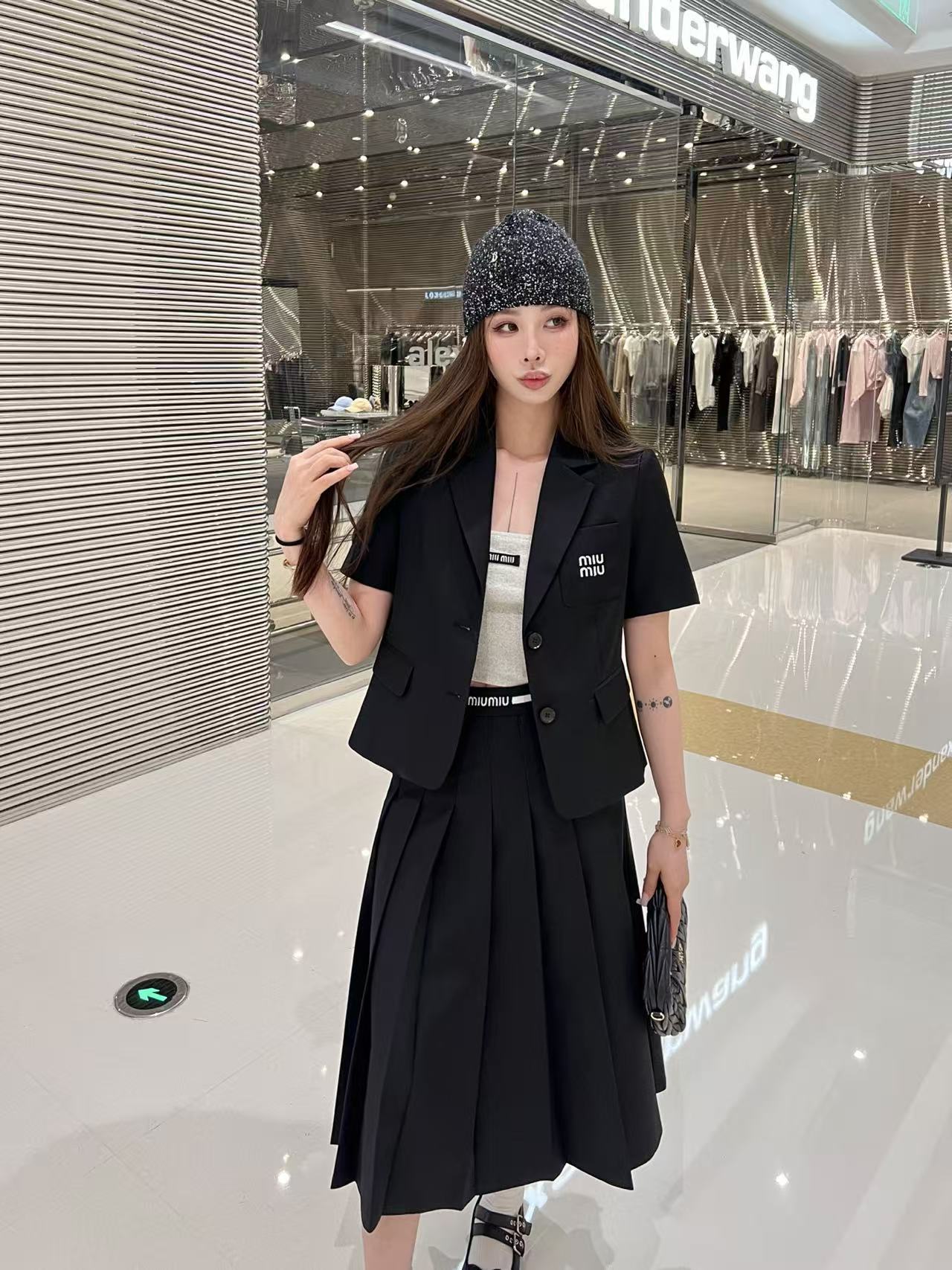 M1UM1U 高品質ショートジャケット＋スカートツーピースセット【50％割引+送料無料】