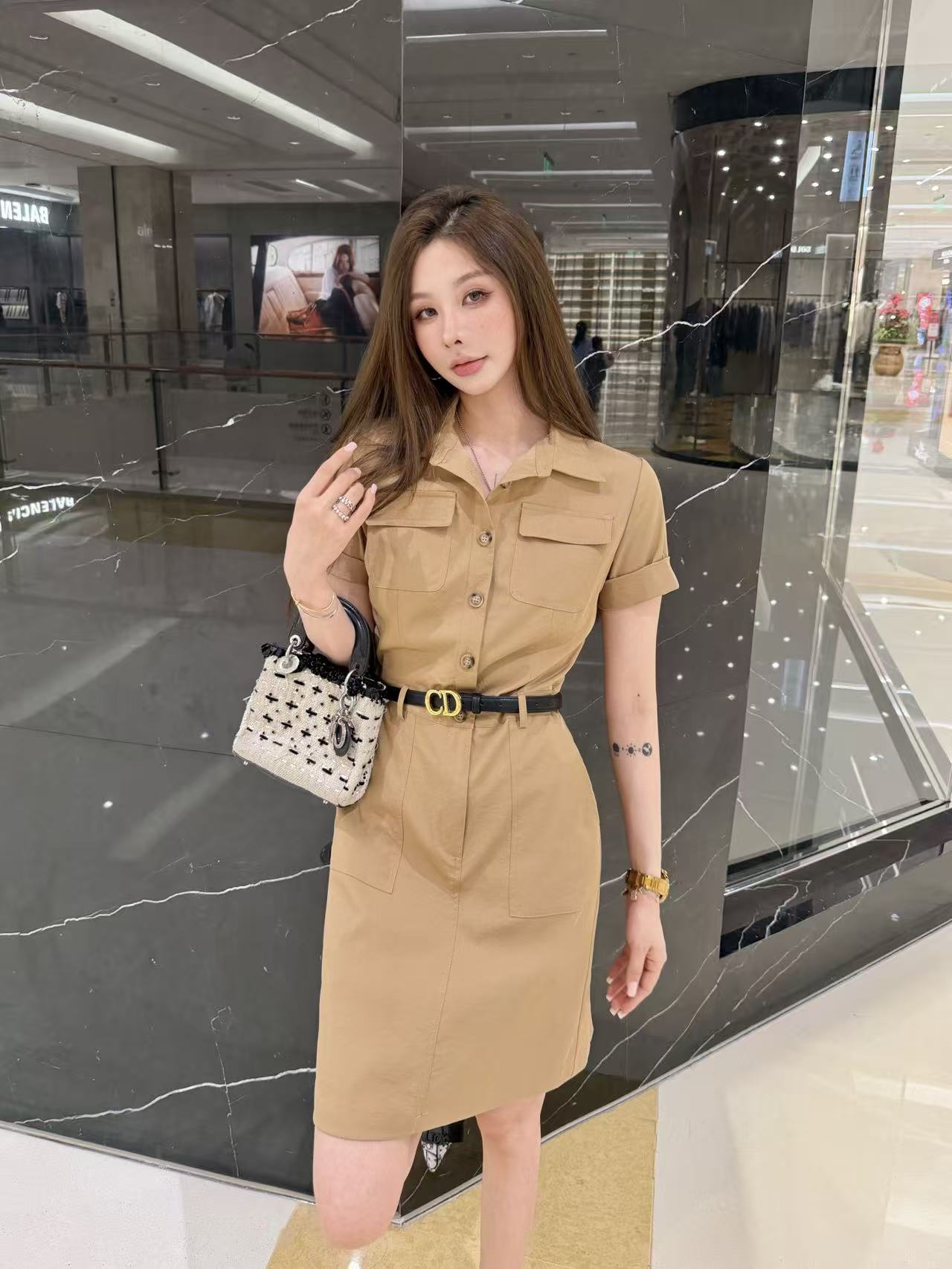 DI0R高品質CDベルトドレス【50％割引+送料無料】