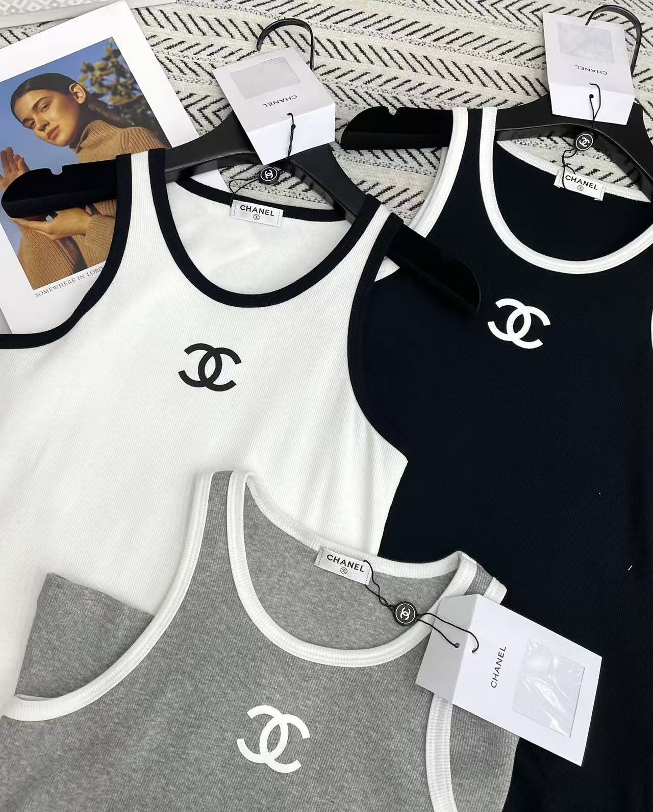 CHANE1 シンプルダブルCベスト【50％割引+送料無料】