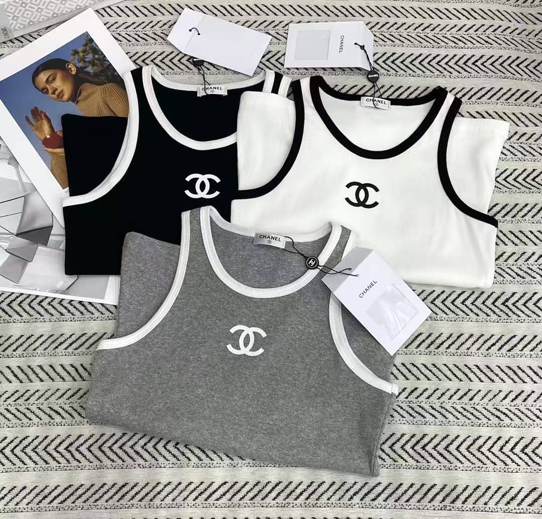 CHANE1 シンプルダブルCベスト【50％割引+送料無料】