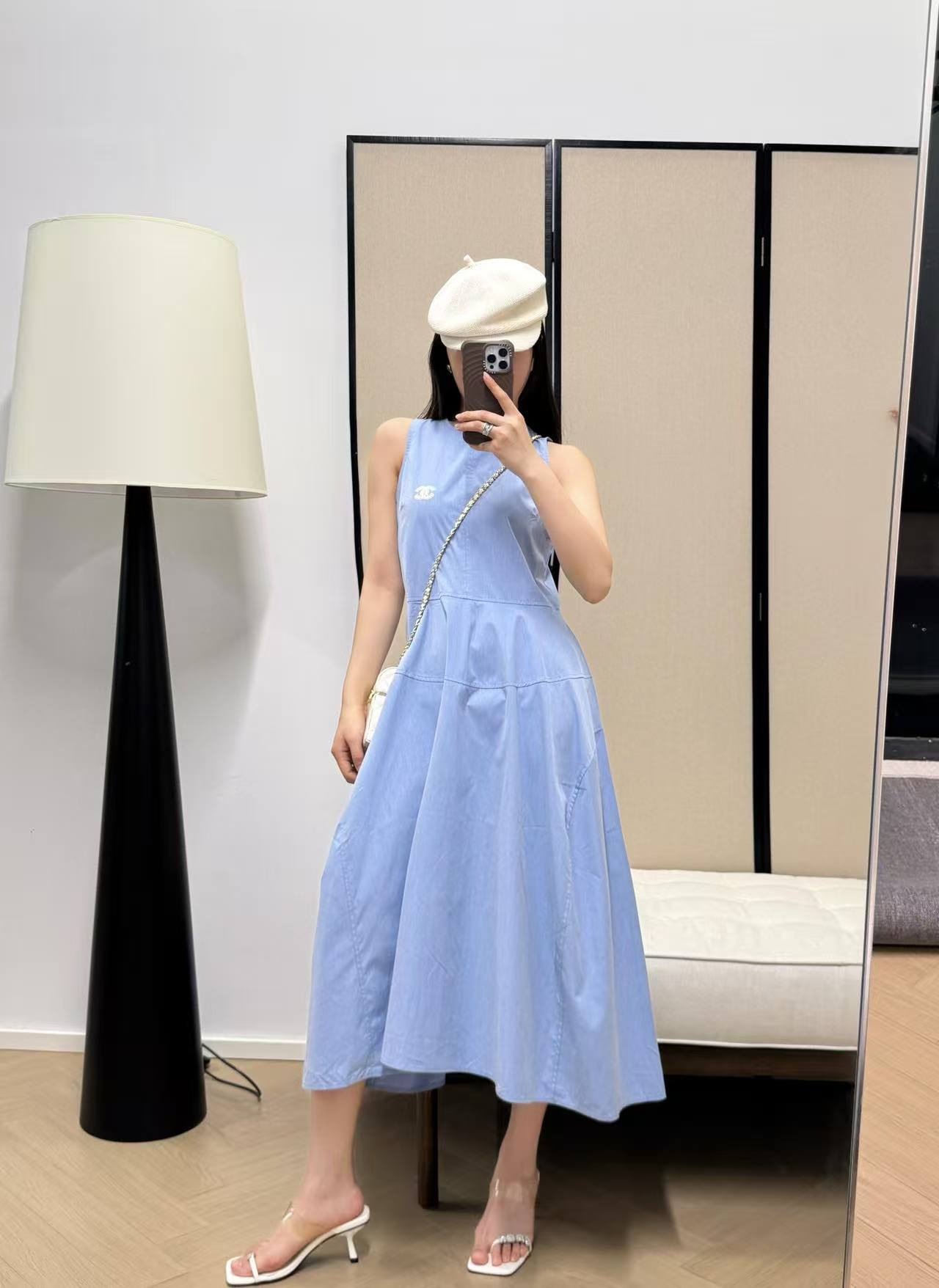 CHANE1 シンプルダブルCベストドレス【50％割引+送料無料】