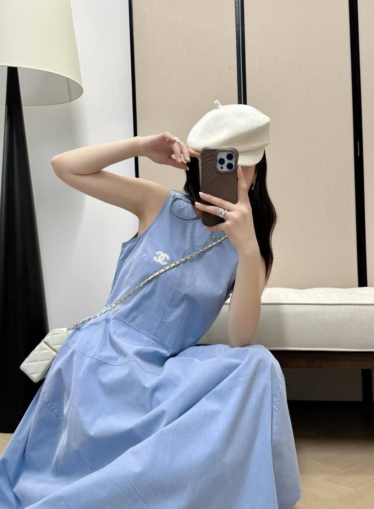 CHANE1 シンプルダブルCベストドレス【50％割引+送料無料】