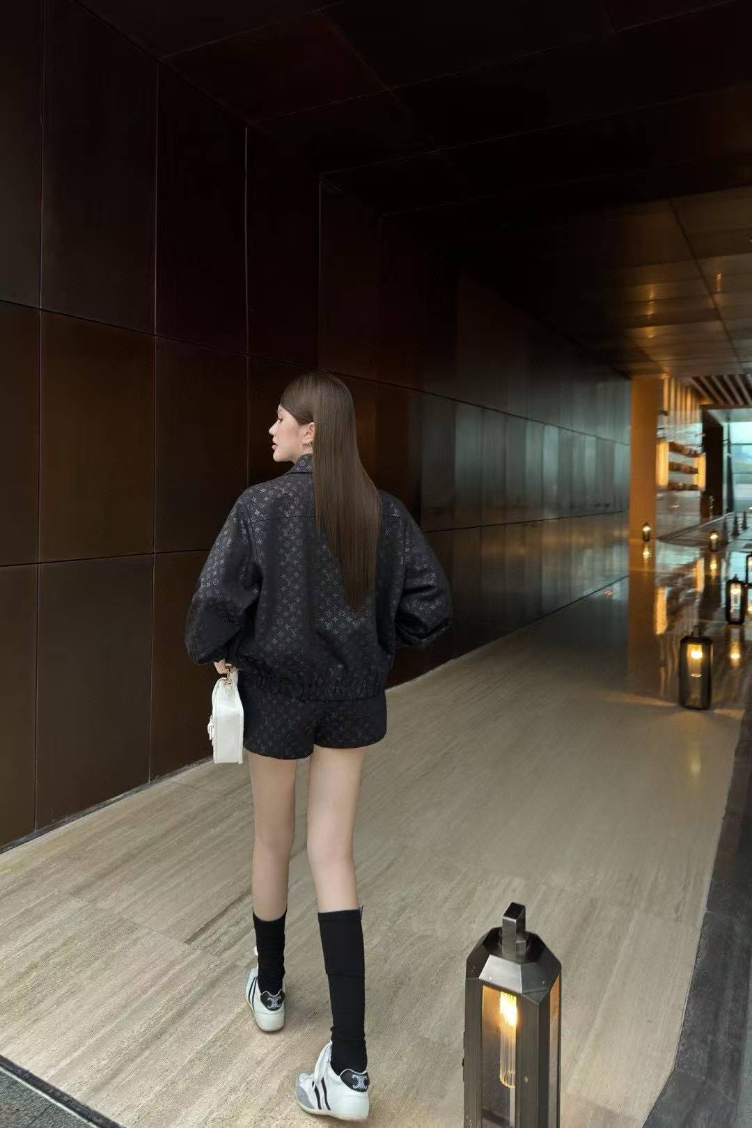 LVプリント ジャケット＆ショートパンツ 2点セット【50％割引+送料無料】