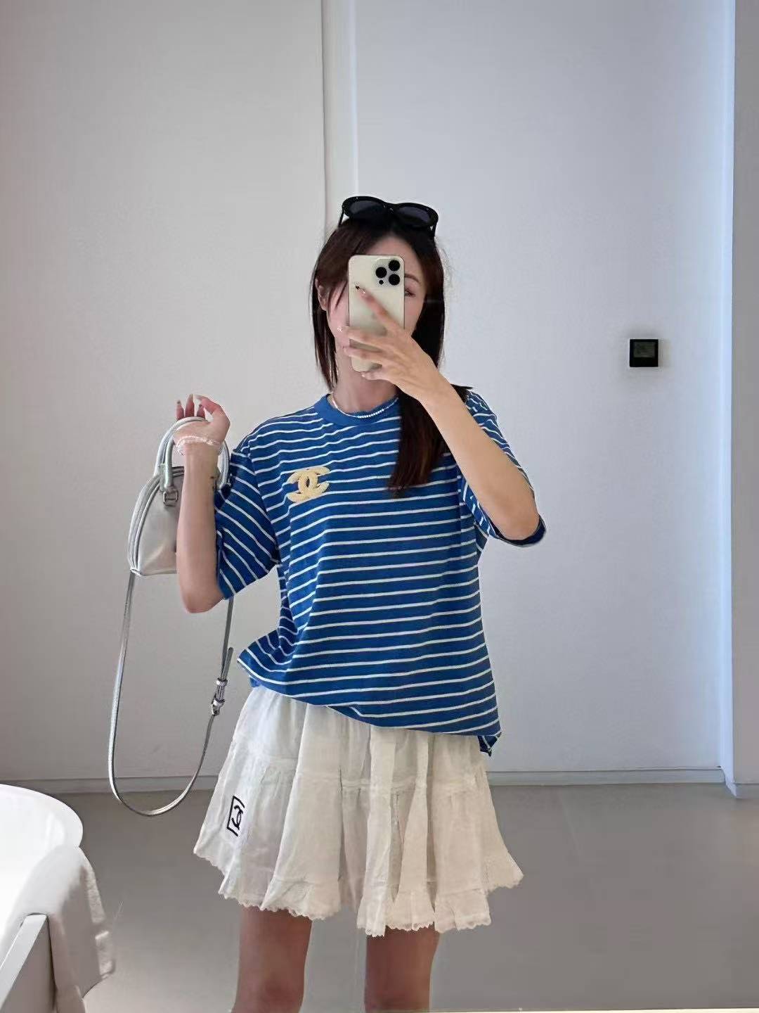 CHANE1 ダブルC レーストリムスカート【50％割引+送料無料】