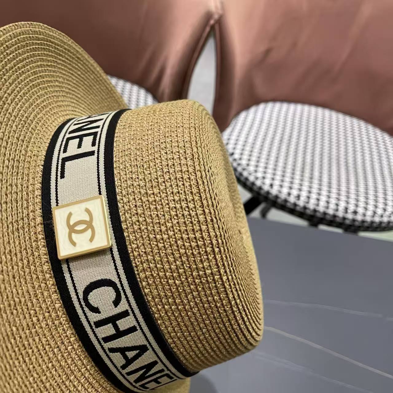 CHANE1 レター織りフラットトップハット【50％割引+送料無料】