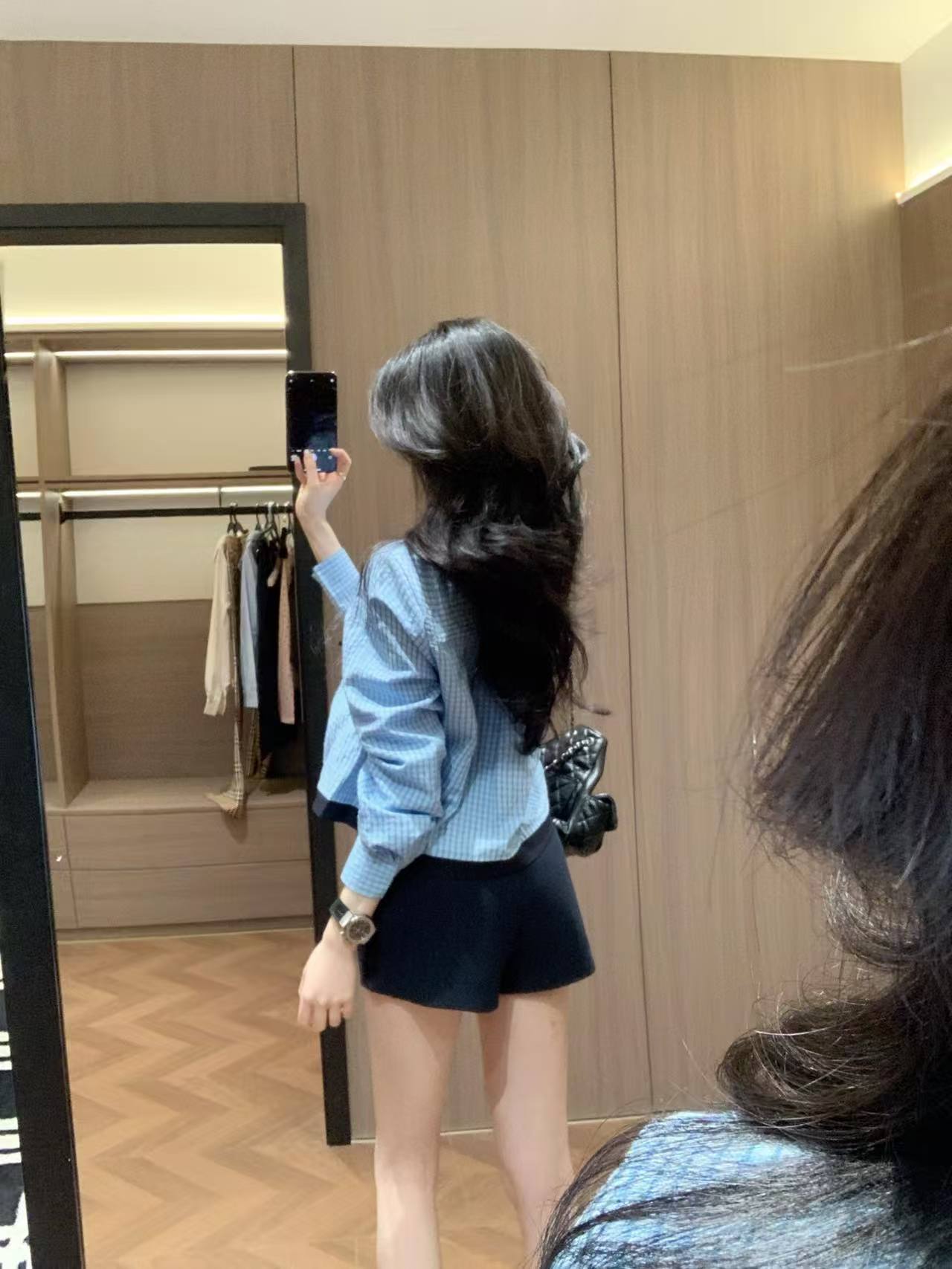 L0WEW チェックシャツ（ネクタイ付き）【50％割引+送料無料】