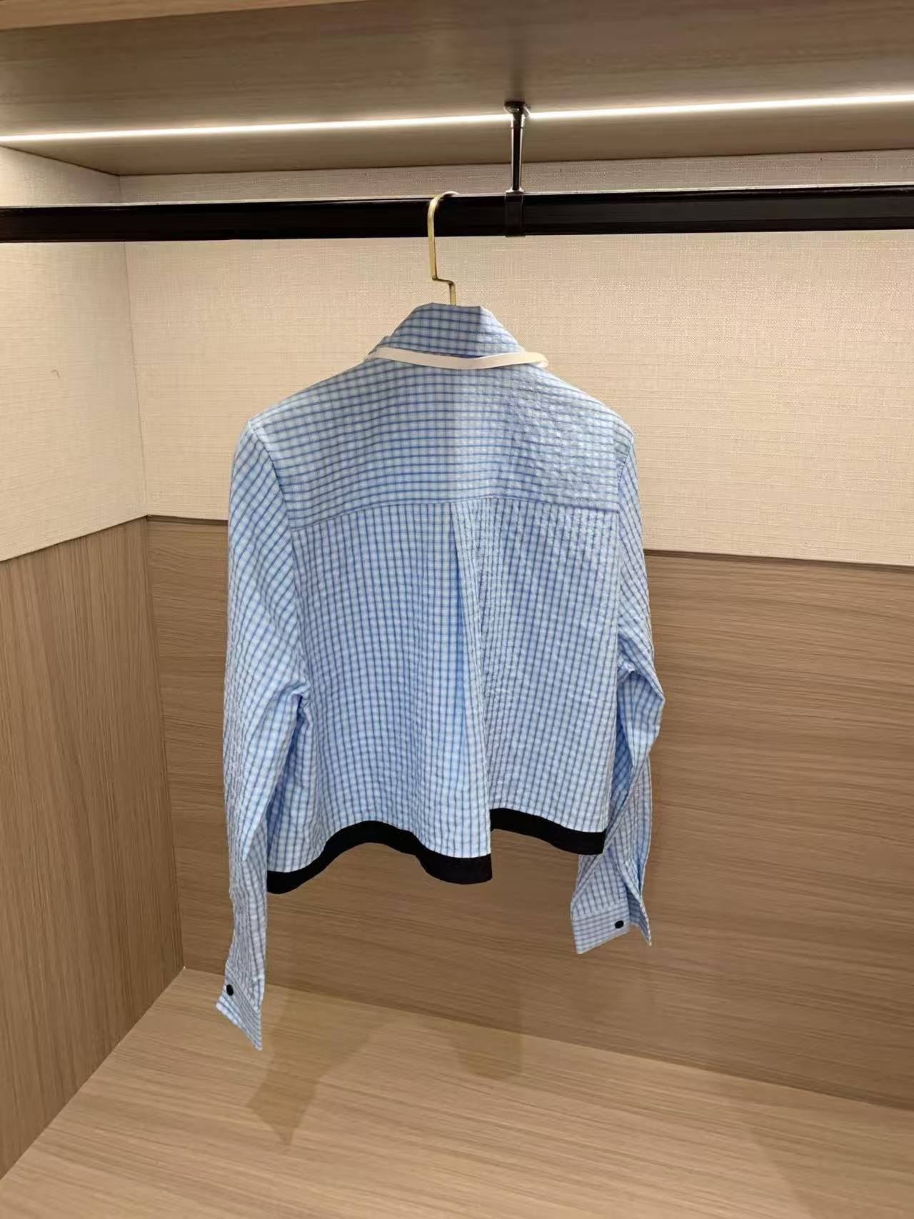 L0WEW チェックシャツ（ネクタイ付き）【50％割引+送料無料】