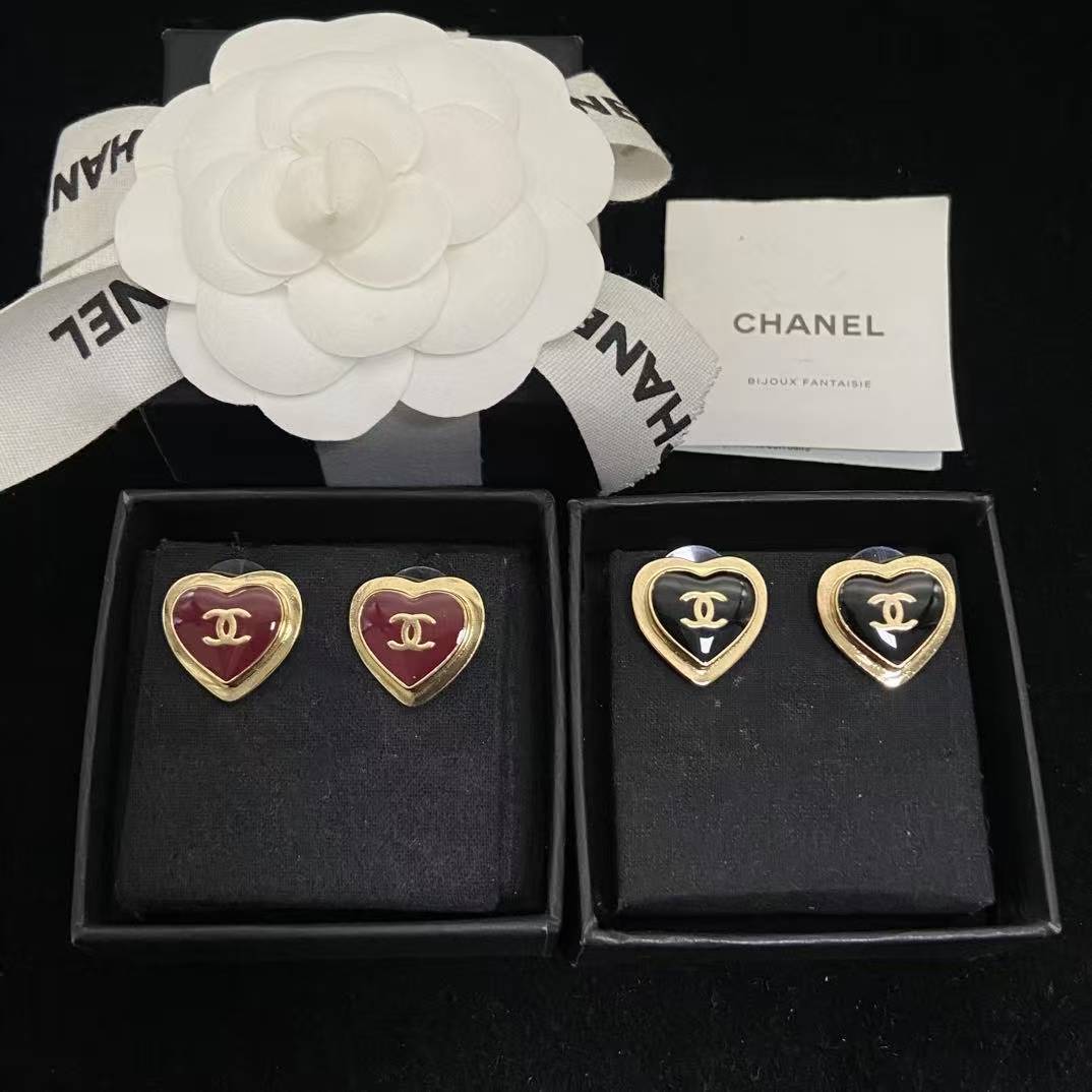 CHANE1 ダブルCハートピアス【50％割引+送料無料】