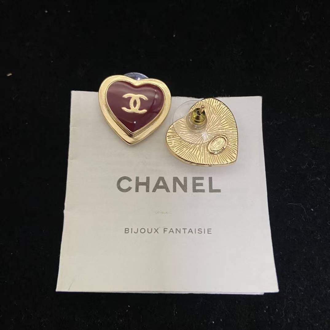 CHANE1 ダブルCハートピアス【50％割引+送料無料】