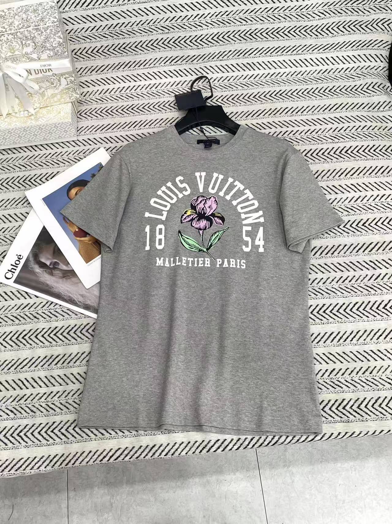 LV ロゴプリントTシャツ【50％割引+送料無料】